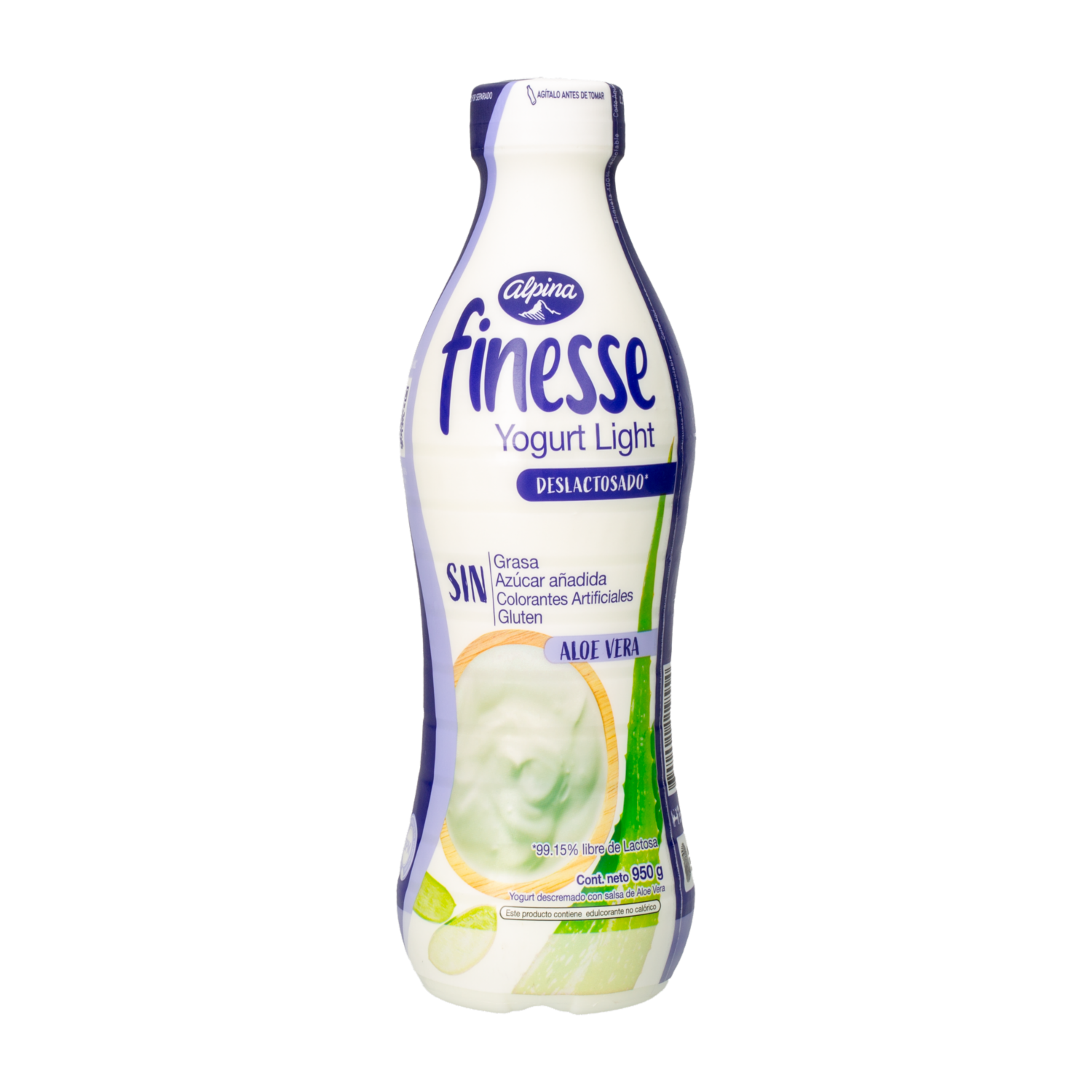Yogurt Deslactosado Aloe Vera FINESSE 950 G