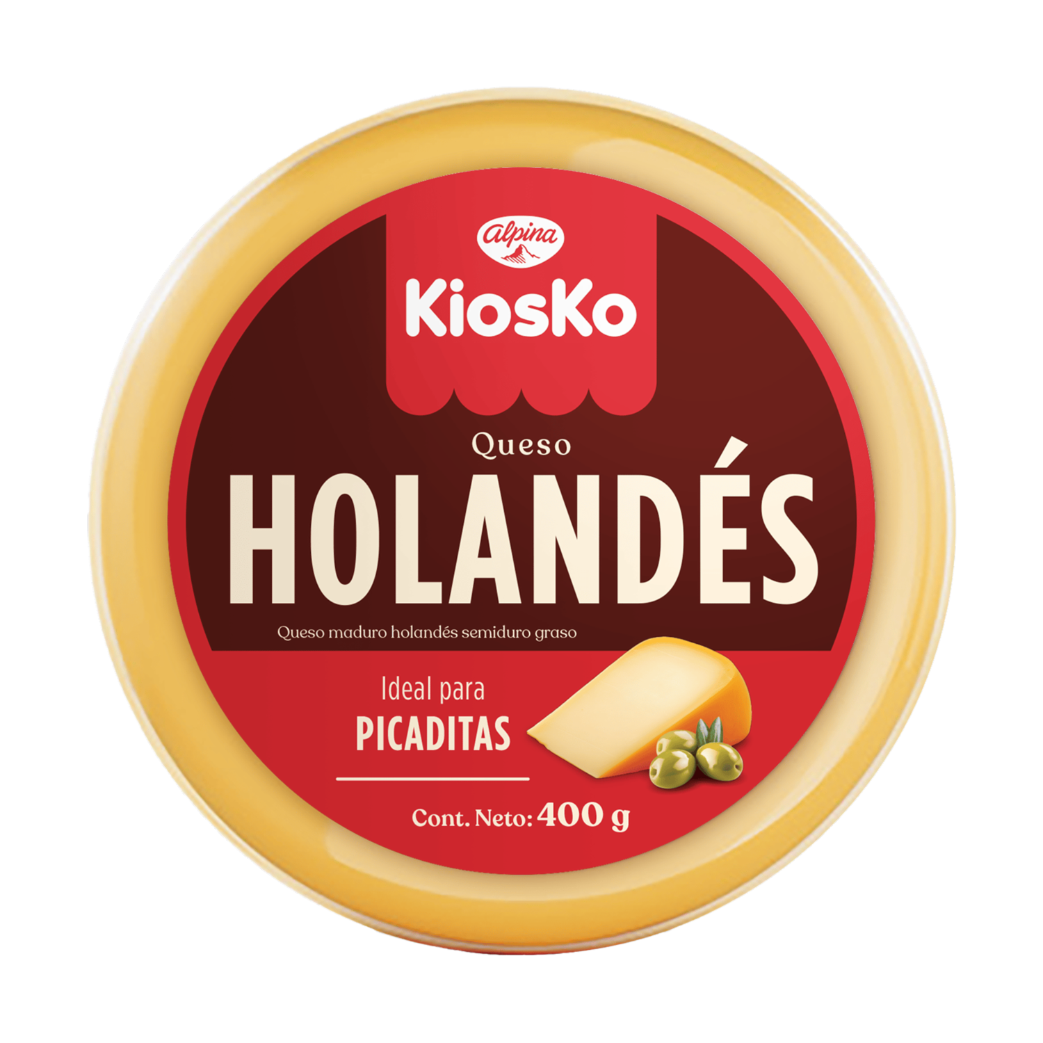 Queso Holandés Rueda KIOSKO 400 G