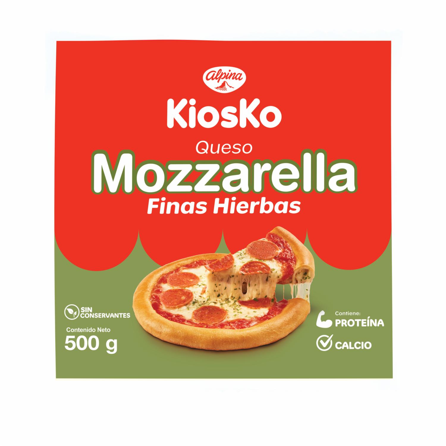 Queso Mozzarella Hierbas KIOSKO 500 G