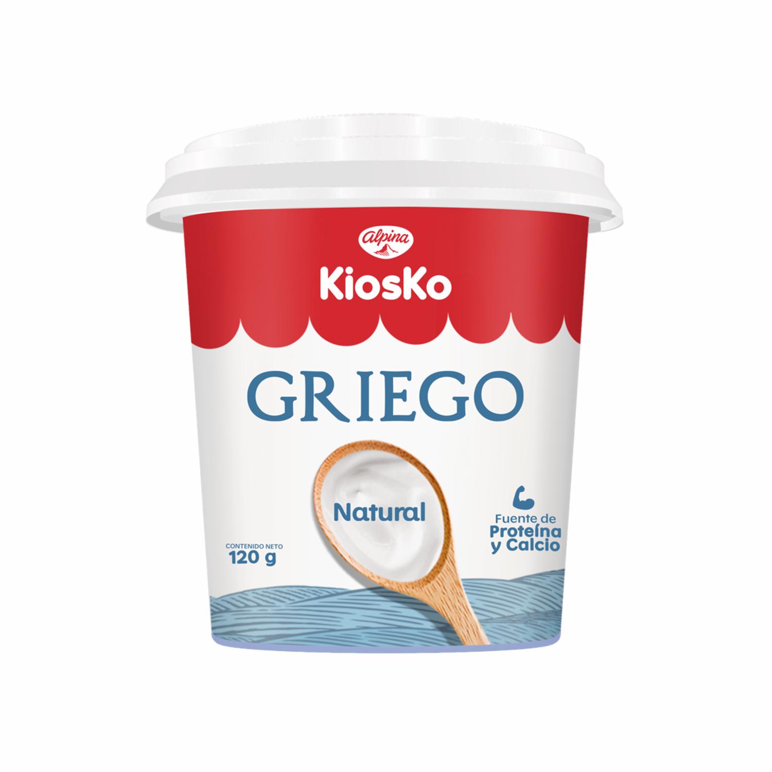 Yogurt Griego Natural KIOSKO 120 G