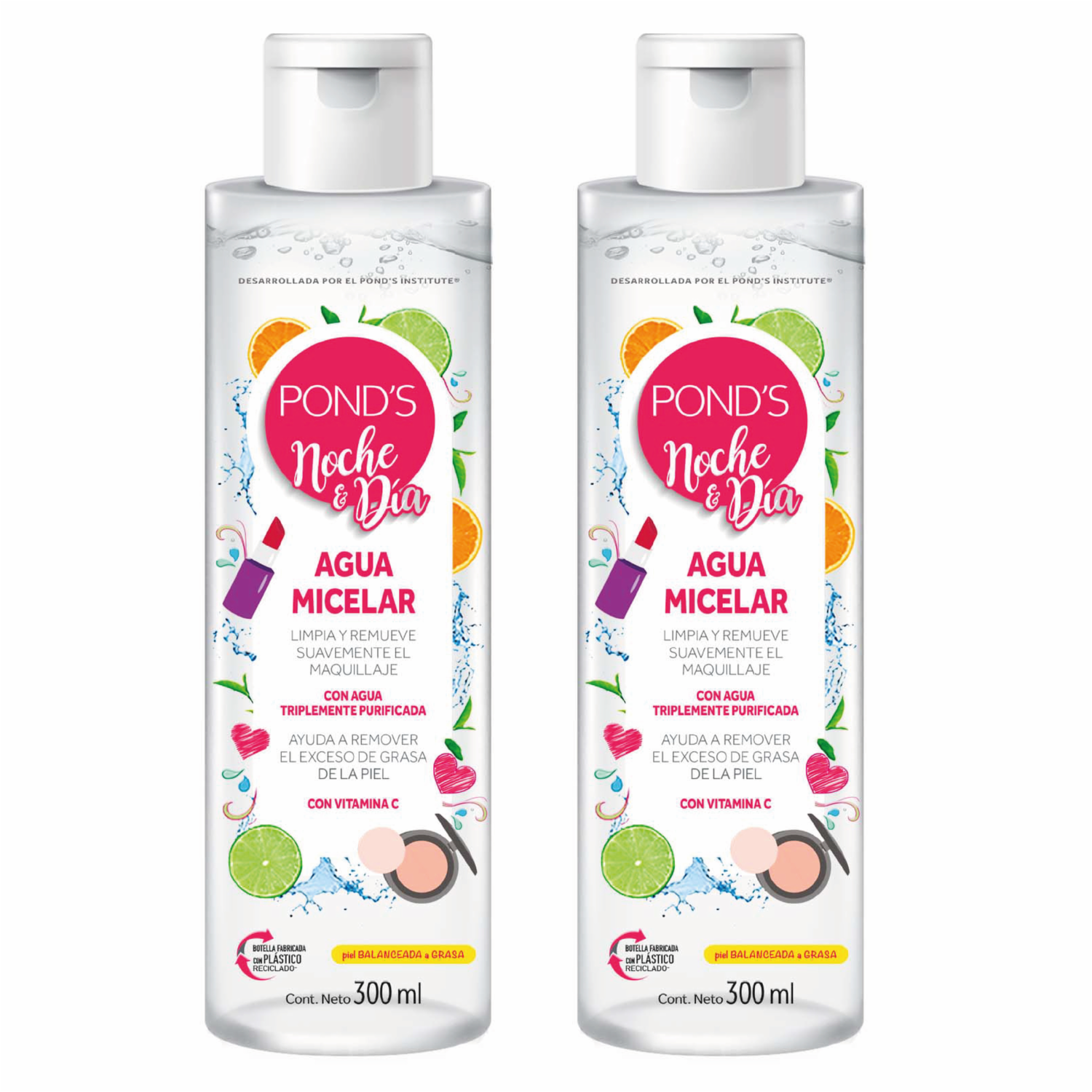 Agua Micelar Para Día Y Noche Pack POND’S 300 Ml
