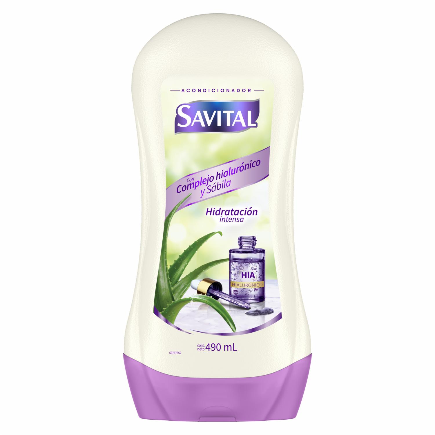 Acondicionador De Cabello Hialurónico SAVITAL 490 Ml
