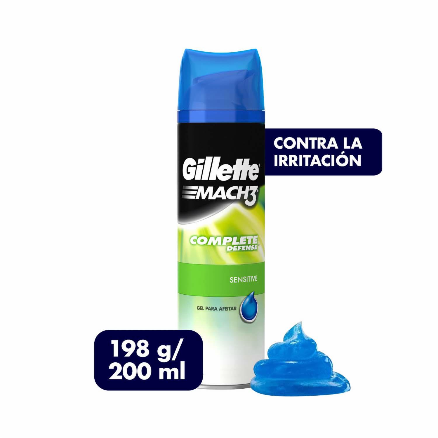 Gel De Afeitar Mach 3 Sensitive Complete Defense GILLETTE 200 G