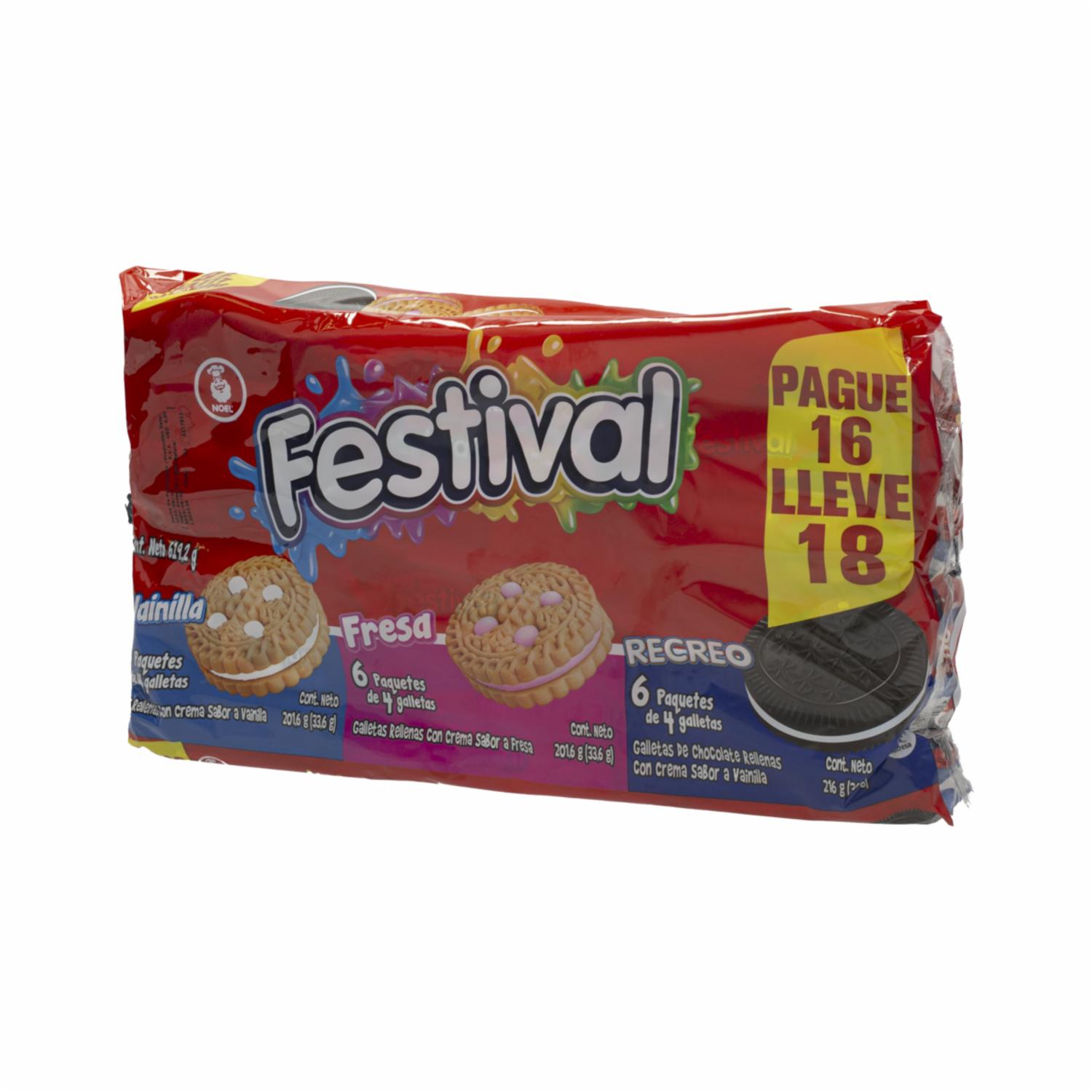 Galletas Dulces Surtido FESTIVAL X 18 Uds