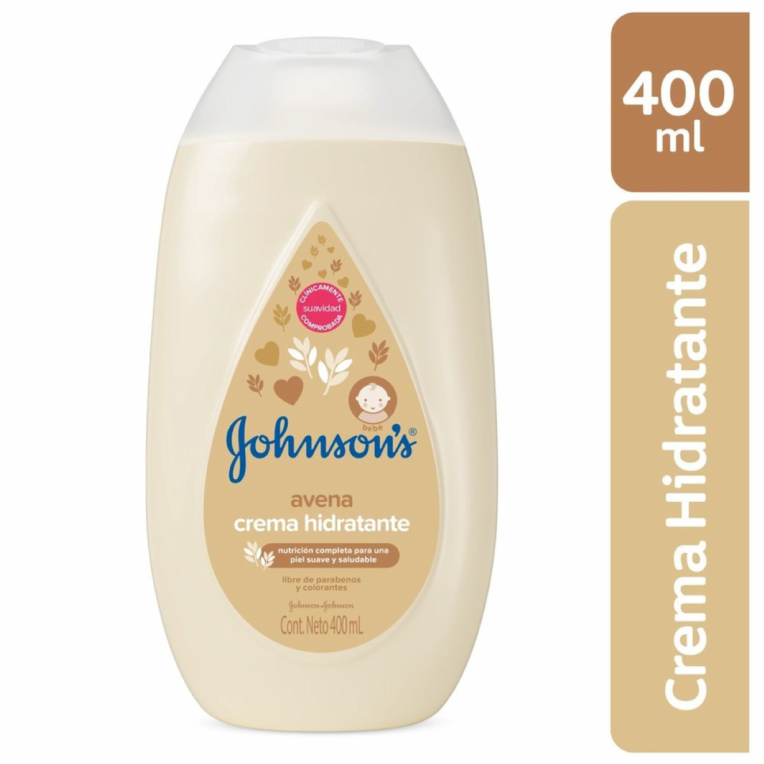 Crema Corporal Infantil Líquida De Avena JOHNSON’S 400 Ml