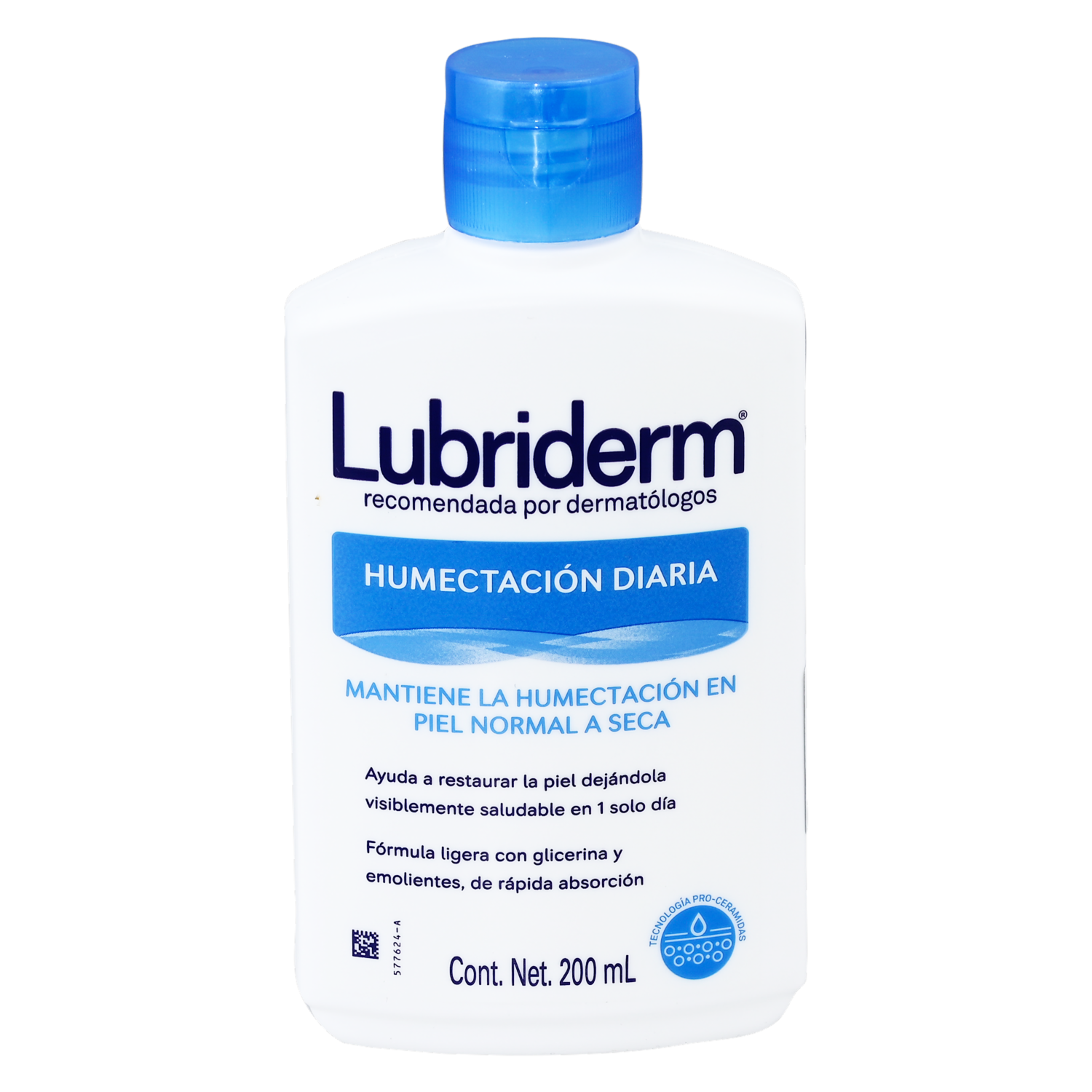 Crema Corporal Humectación Diaria Para Piel Normal A Seca LUBRIDERM 200 Ml