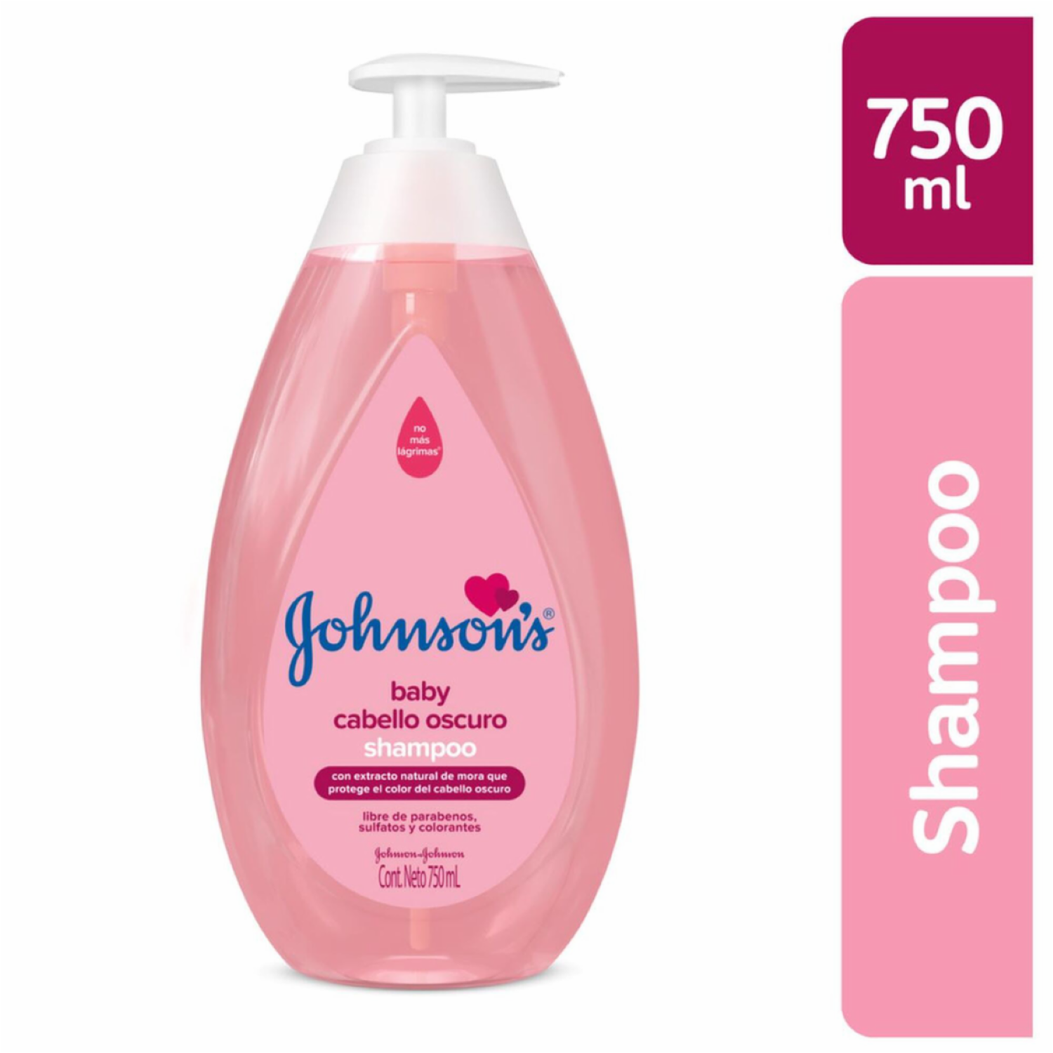 Shampoo Bebé Pelo Oscuro JOHNSON’S 750 Ml