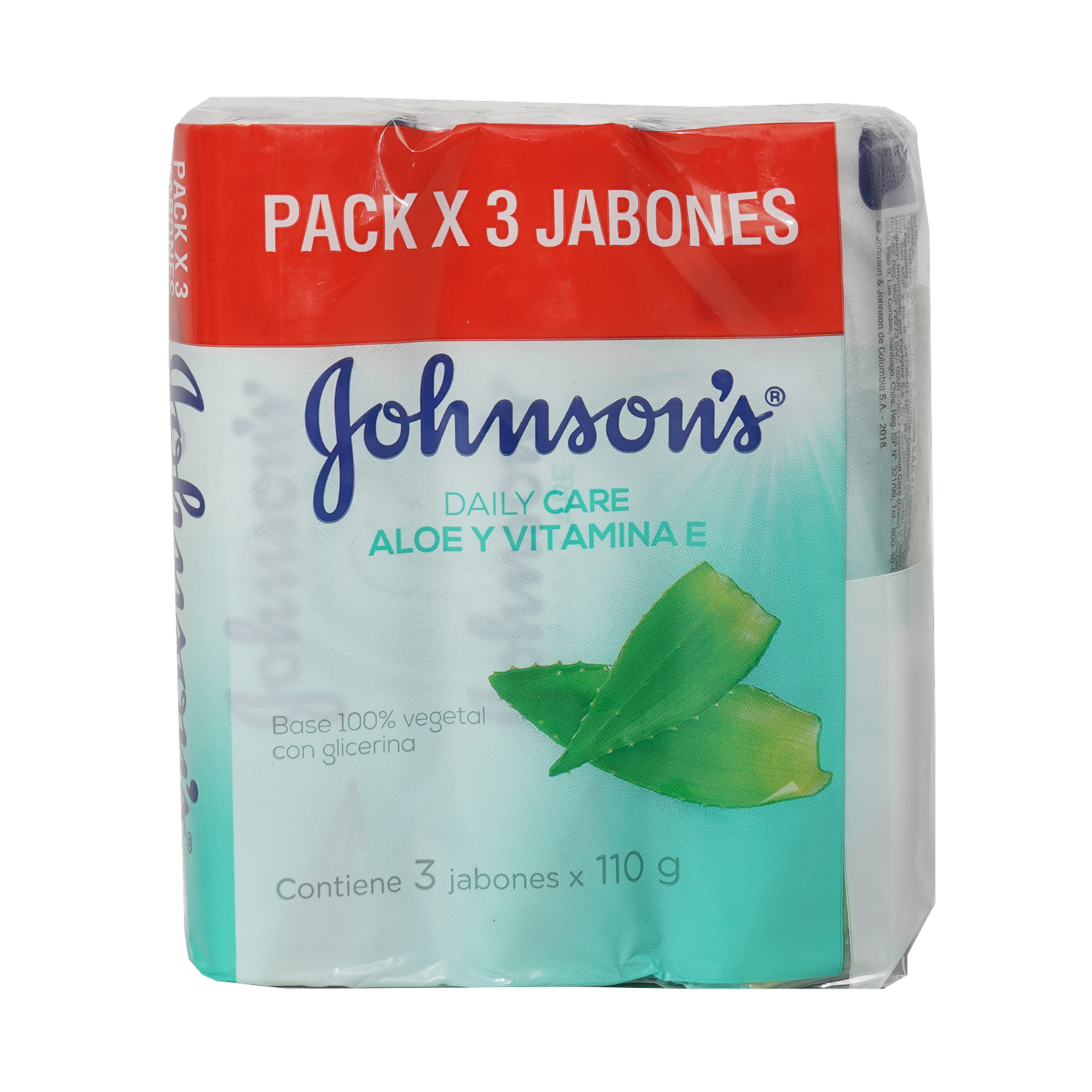 Jabón En Barra Aloe & Vitamina E Tripack JOHNSON’S 330 G