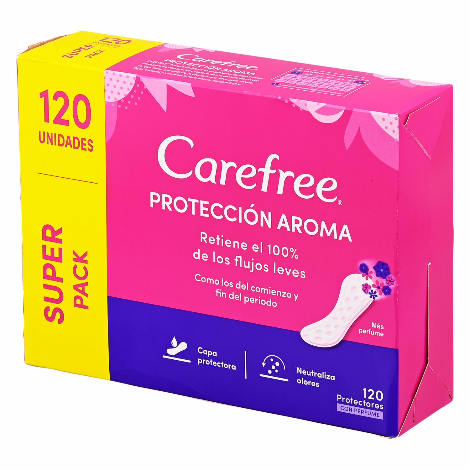 Protectores Diarios Protección Desodorante CAREFREE 120 U