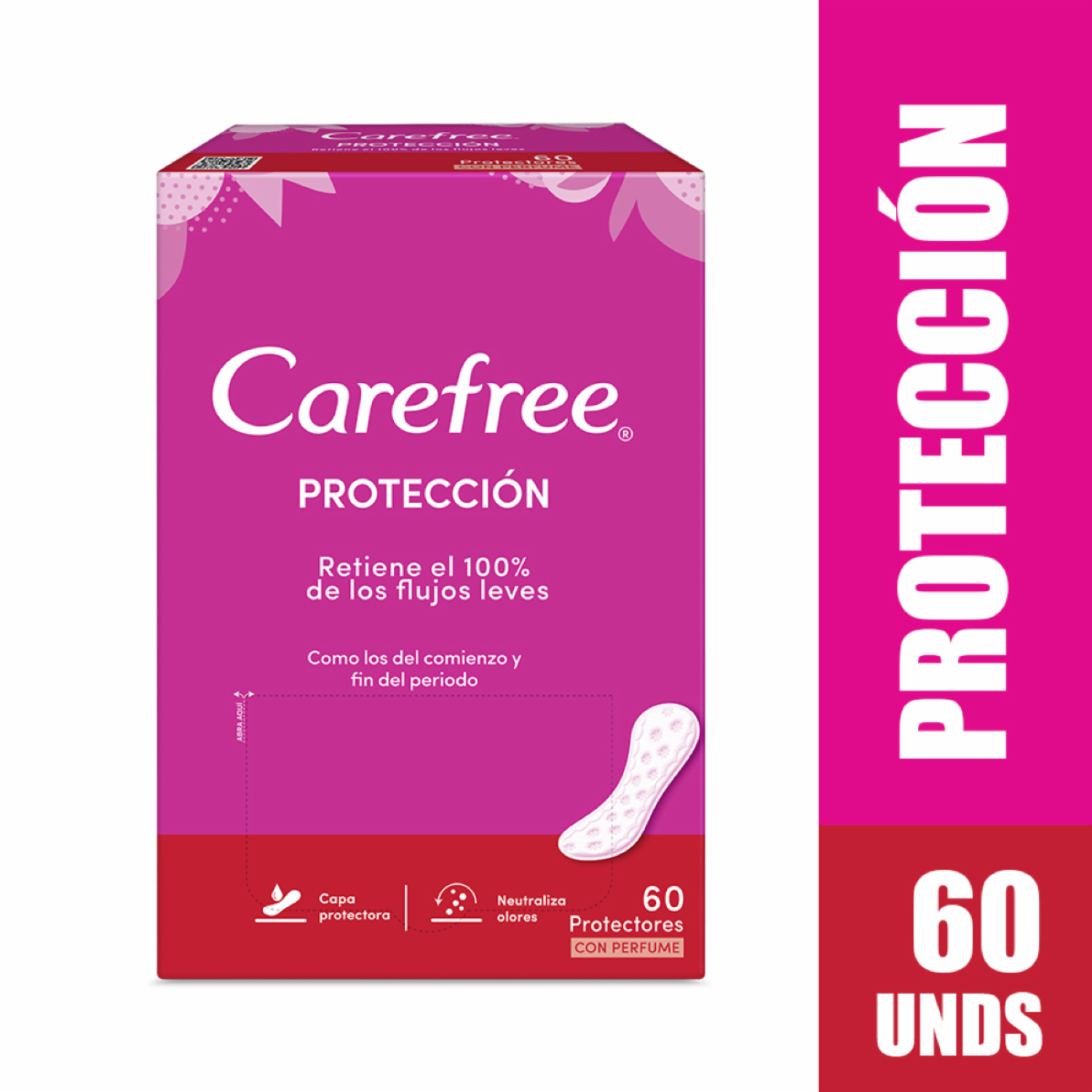 Protectores Diarios Protección Con Perfume CAREFREE 60 U