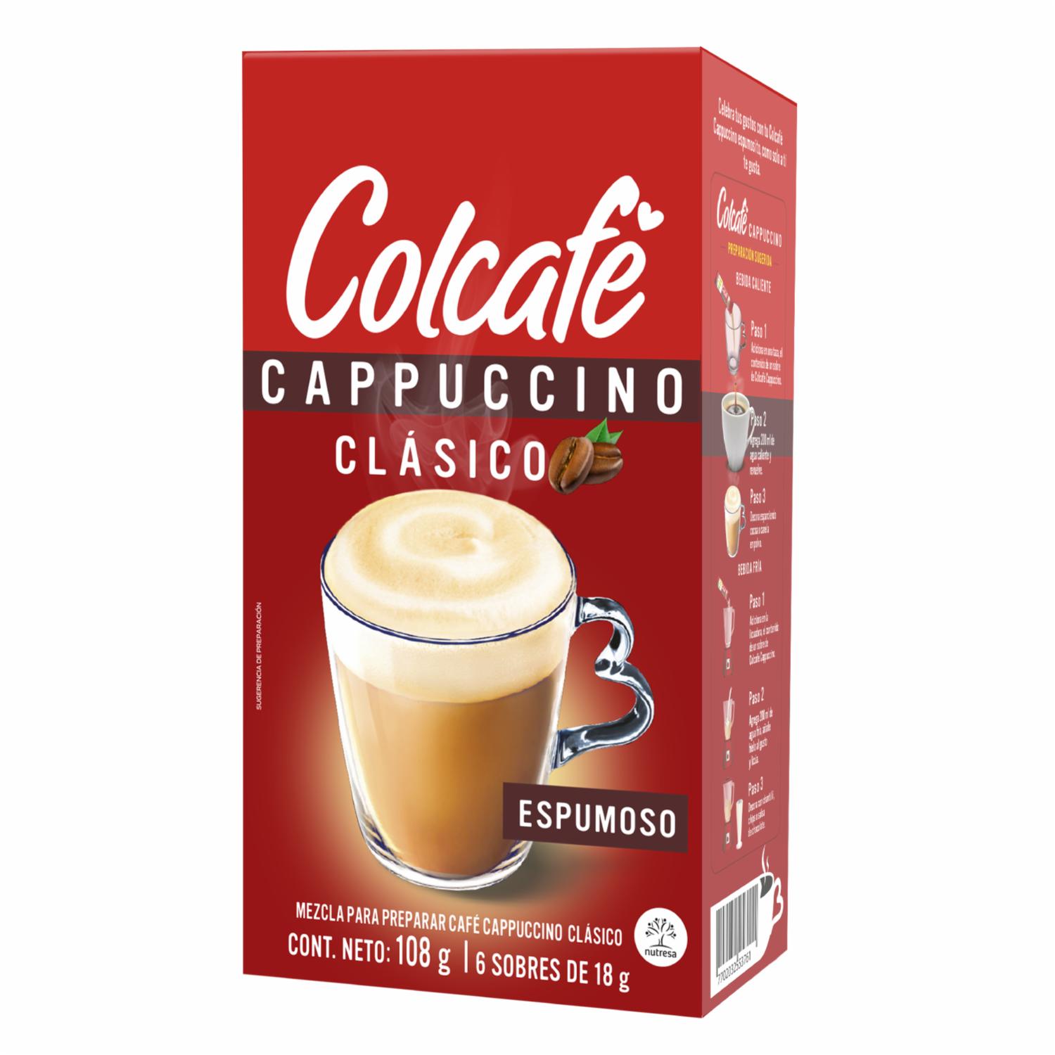 Cappuccino Clásico COLCAFÉ 6 Sachets X 18 G
