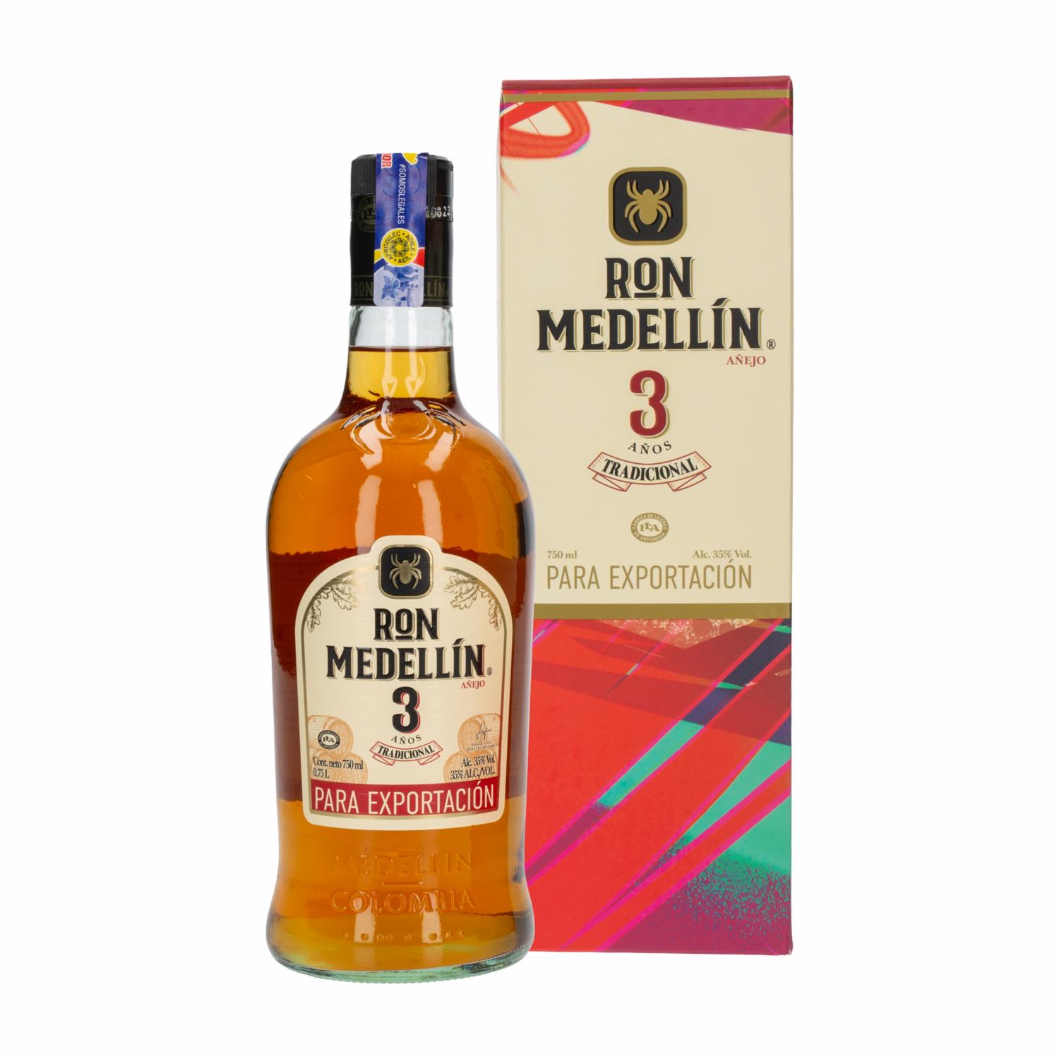Ron Añejo 3 Años Ron MedellÍn 750 Ml