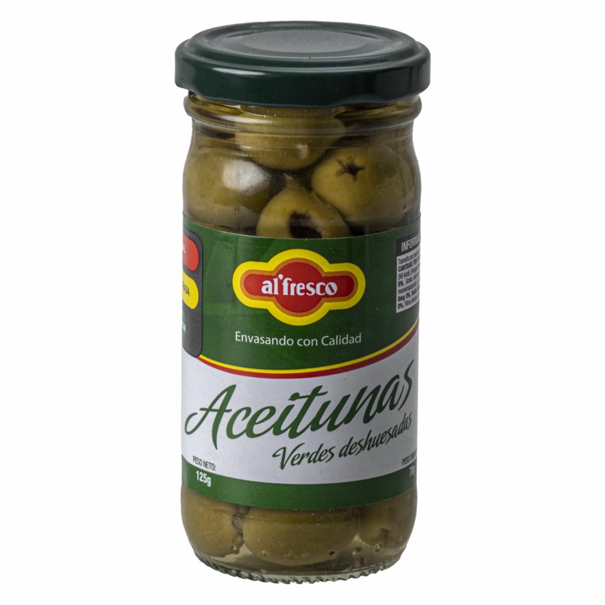 Aceitunas Verdes Deshuesadas AL’FRESCO 125 g
