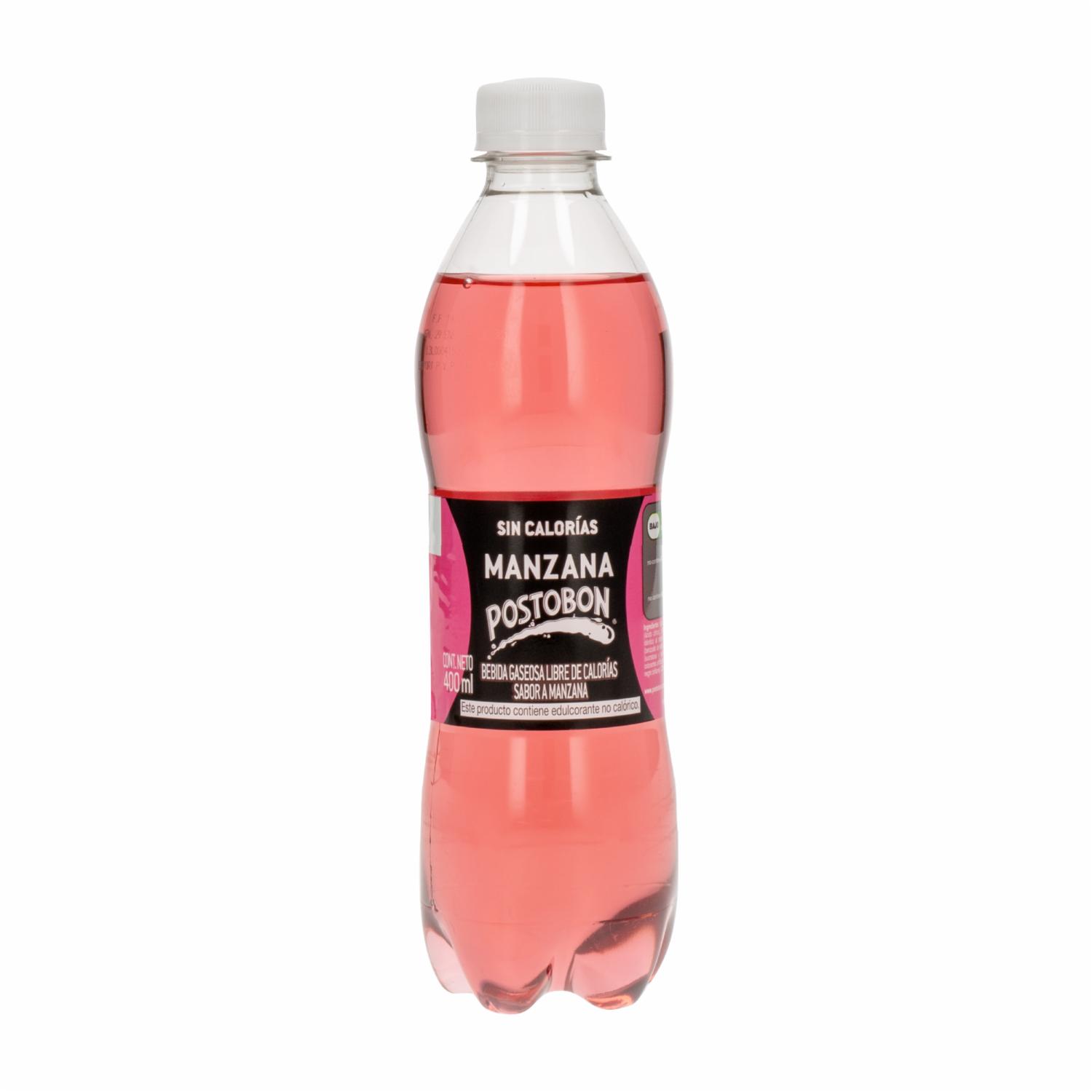 Gaseosa Sabor A Manzana Sin Azúcar POSTOBON 400 Ml