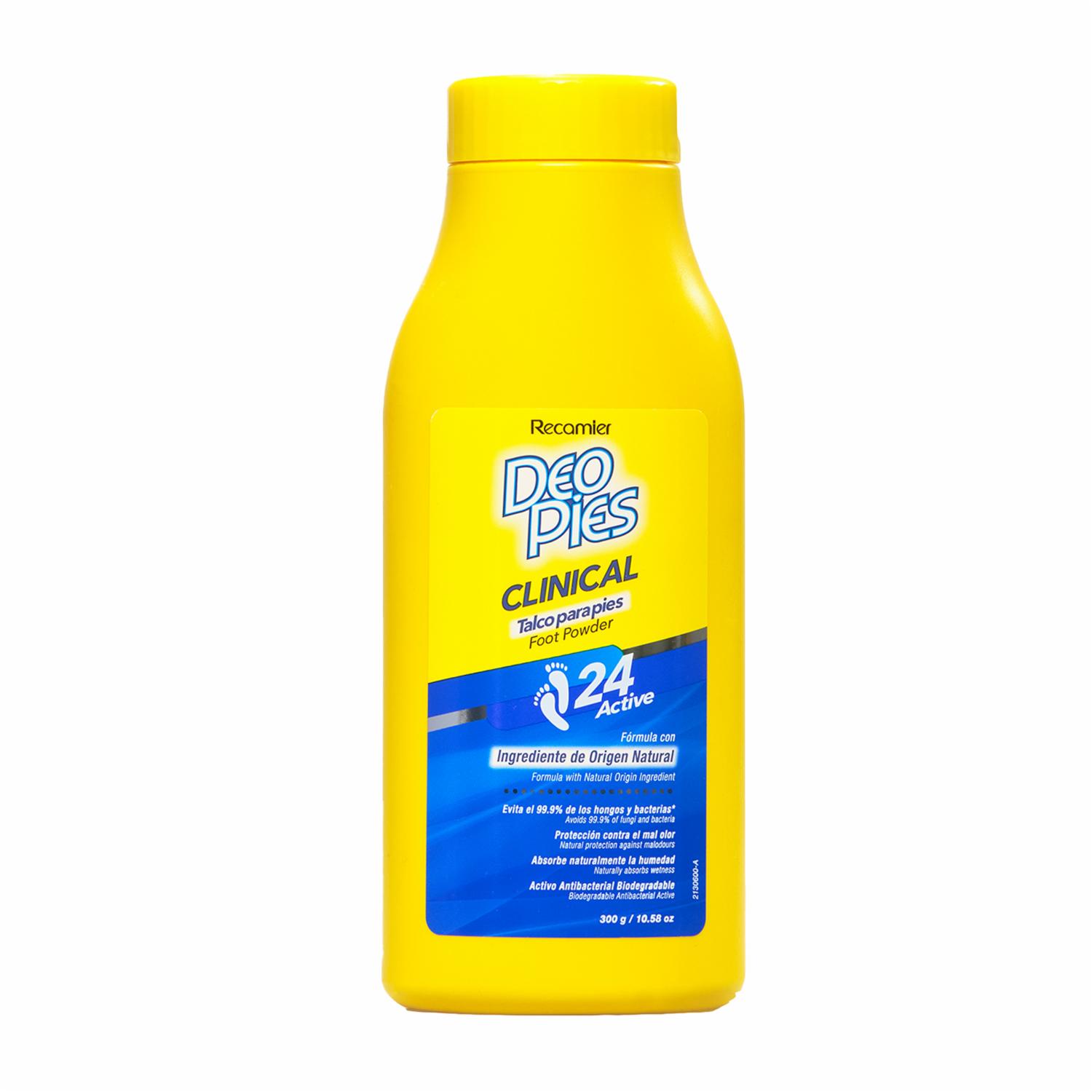 Talco De Pies Clinical 24 Active DEO PIES 300 G