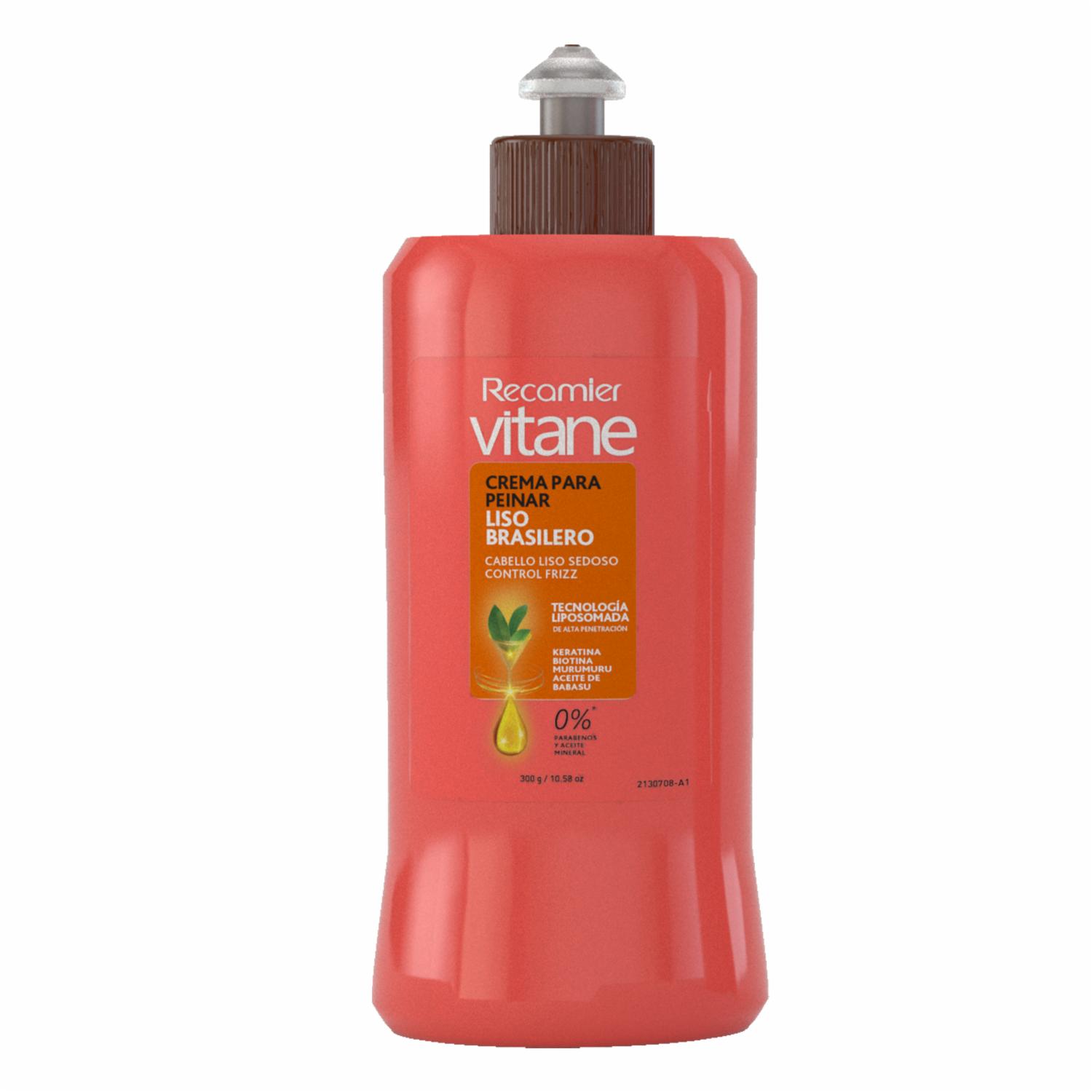 Crema Para Peinar Liso Brasilero VITANE 300 Ml