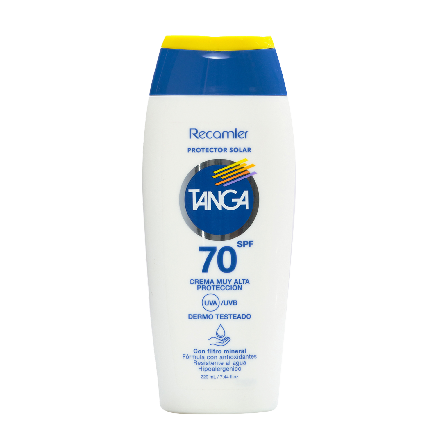 Protector Solar En Crema SPF 70 TANGA 220 Ml