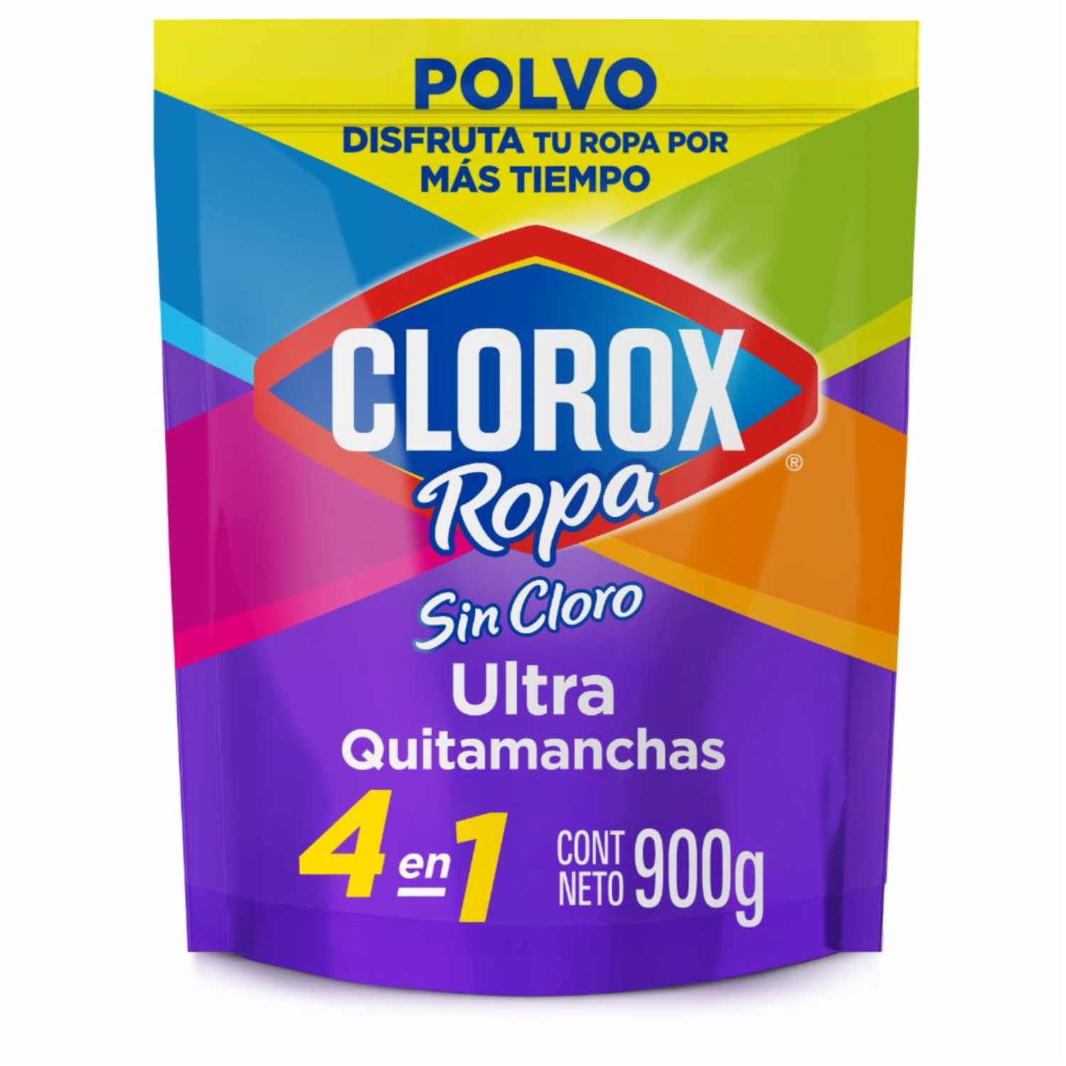 Quitamanchas Sin Cloro En Polvo 4 En 1 Para Ropa De Color CLOROX Doypack 900 G