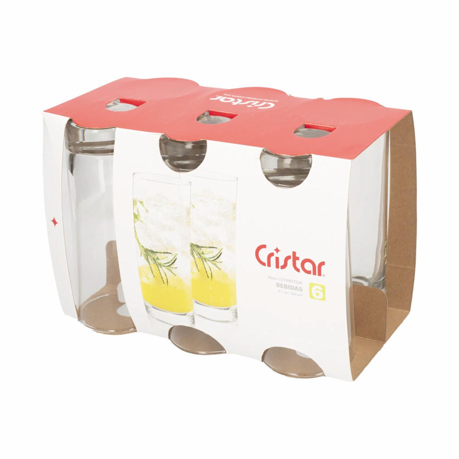 Set De Vasos Lexington Bebidas  6 X334 Ml CRISTAR 0022CL6