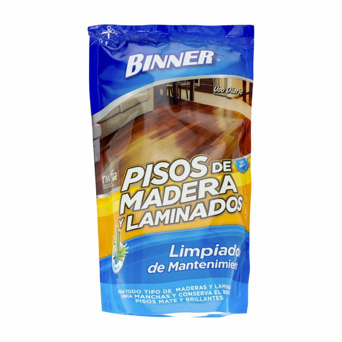 Limpiador Pisos De Madera Y Laminados En Doy Pack BINNER 500 Ml