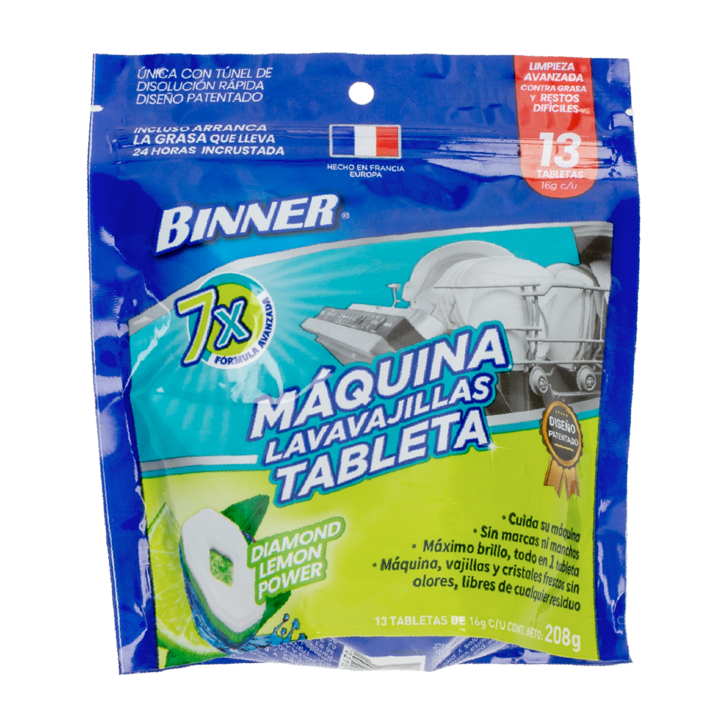 Lavavajillas En Tableta Para Maquina Tableta Aroma A Lemon BINNER X 13 Uds