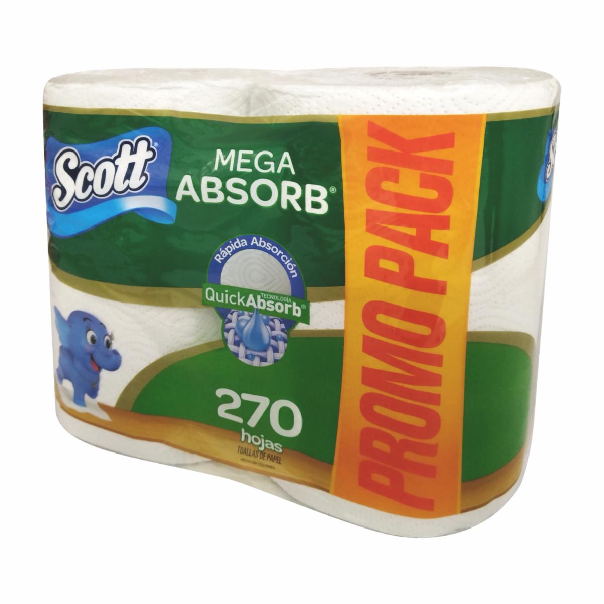 Toalla De Cocina Mega Absorbente SCOTT 270 M