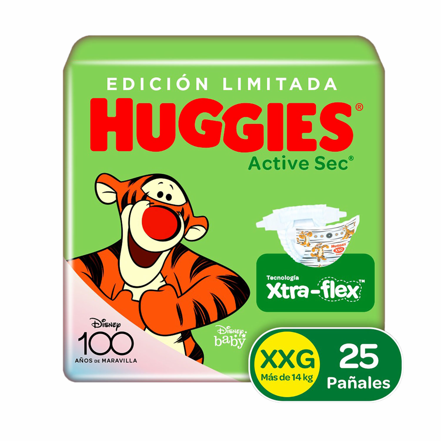 Pañales Desechables Active Sec XXG Etapa 5 HUGGIES X 25 Uds