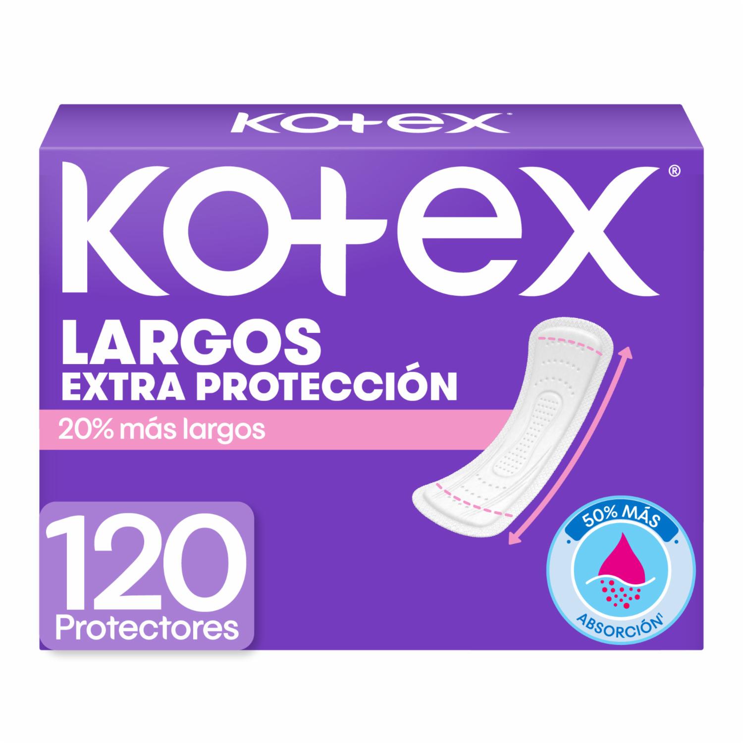 Protectores Diarios Largos KOTEX X 120 Uds