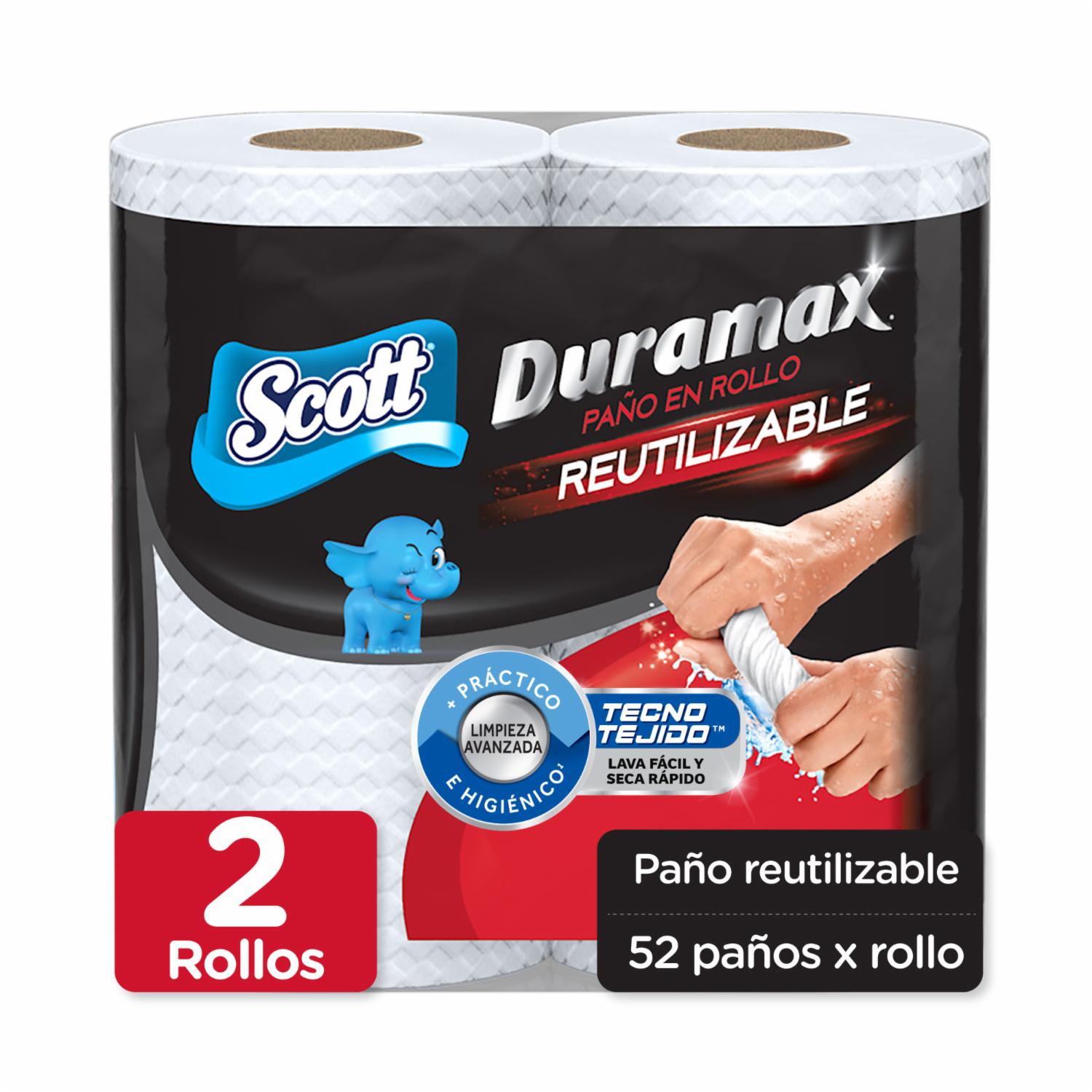 Toalla De Papel Reutilizable Duramax 52 hojas SCOTT 2 X 52 M