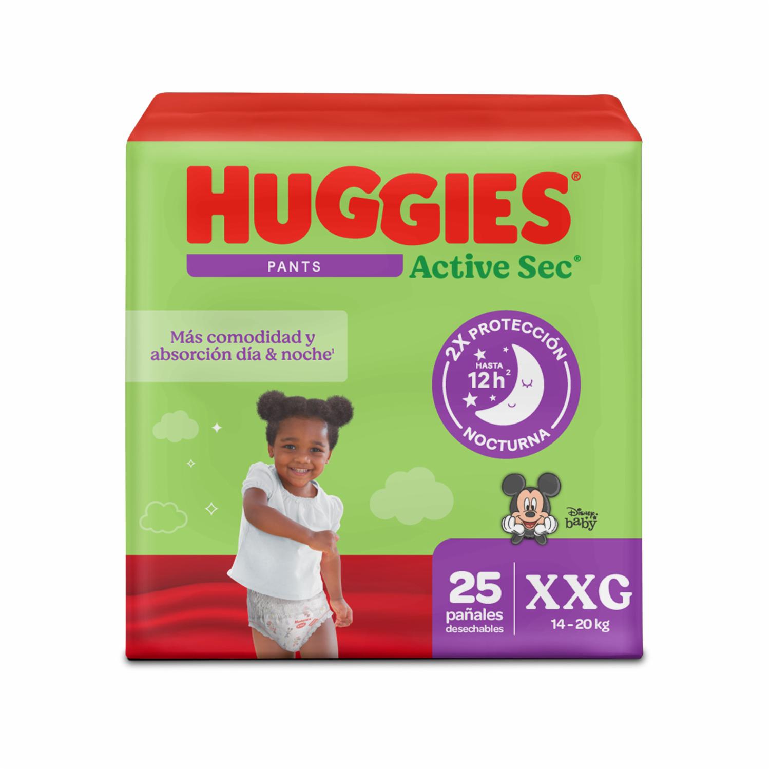 Pañales Desechables Active Sec XXG Etapa 5 HUGGIES X 25 Uds