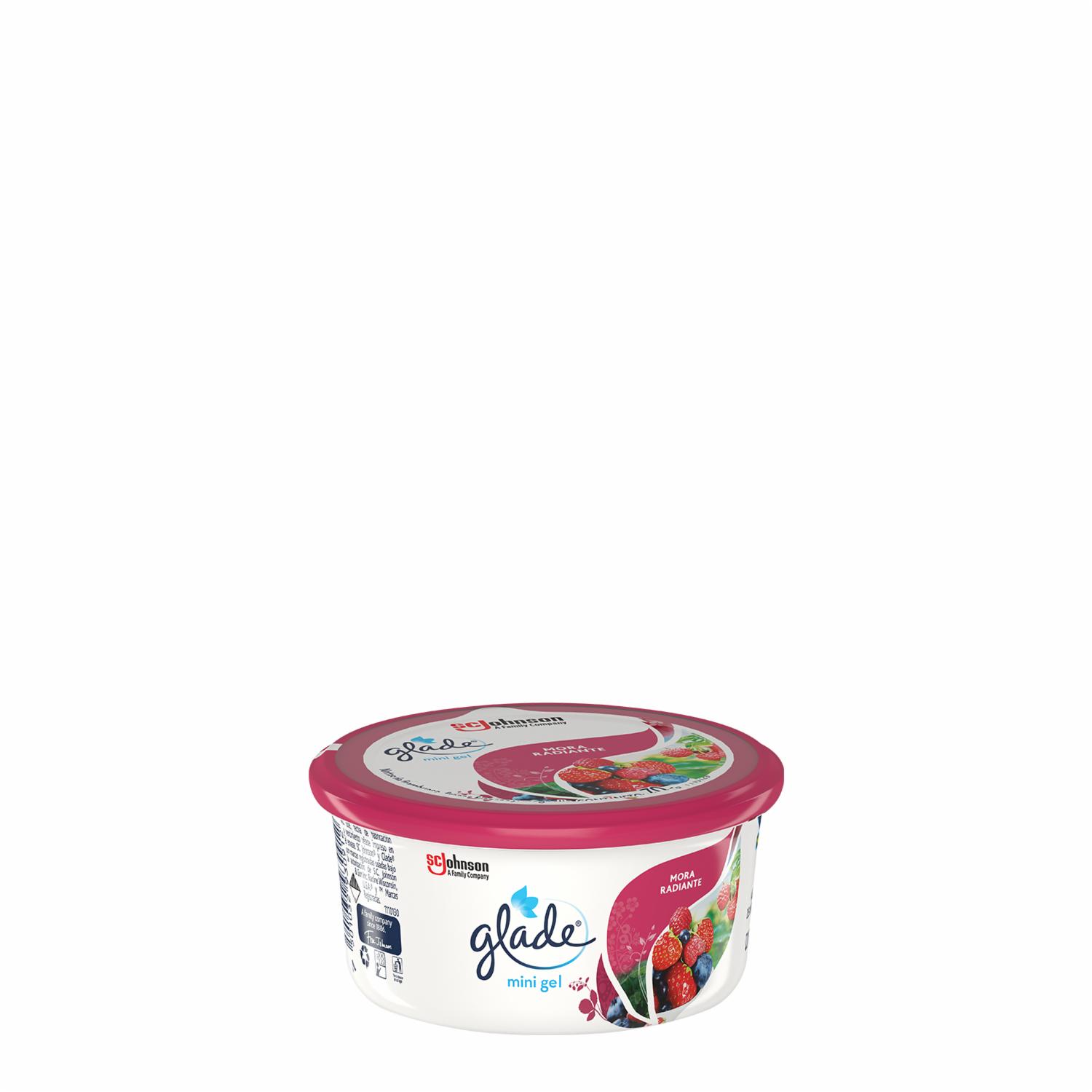 Aromatizante Mini Gel Home Mora Radiante GLADE 70 Ml