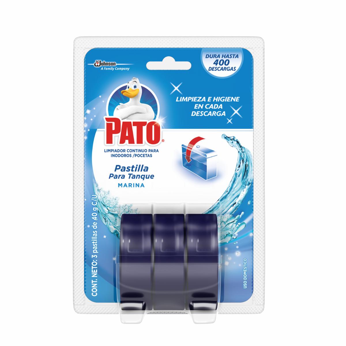Pack Limpieza De Tanque Azul PATO 3 X 40 G