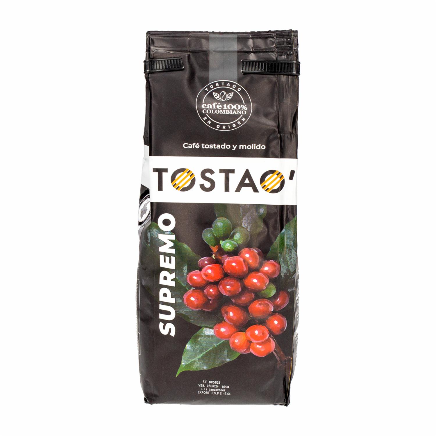 Café Molido Supremo TOSTAO 220 G