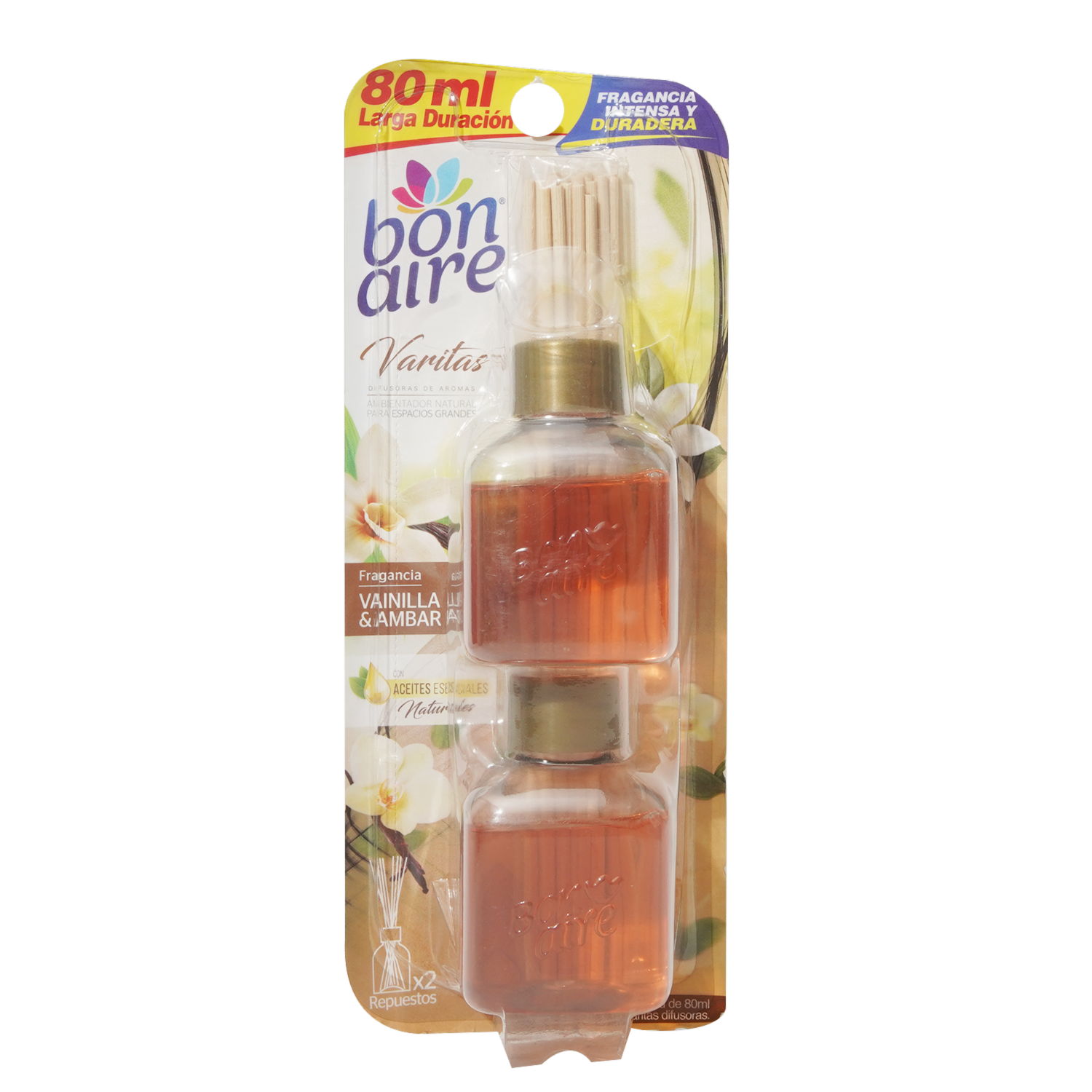 Desodorante Ambiental En Varita Fragancia Vainilla BONAIRE 2 Unidades X 80 Ml