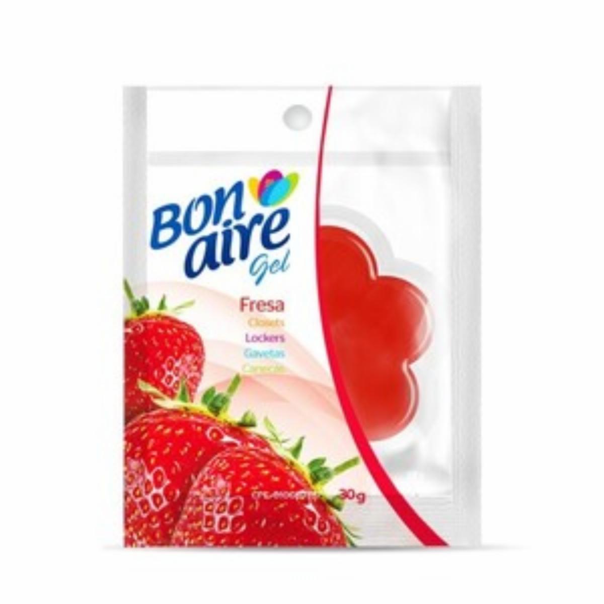 Repuesto En Gel Desodorante Ambiental, Fragancia Fresa BONAIRE 30 G