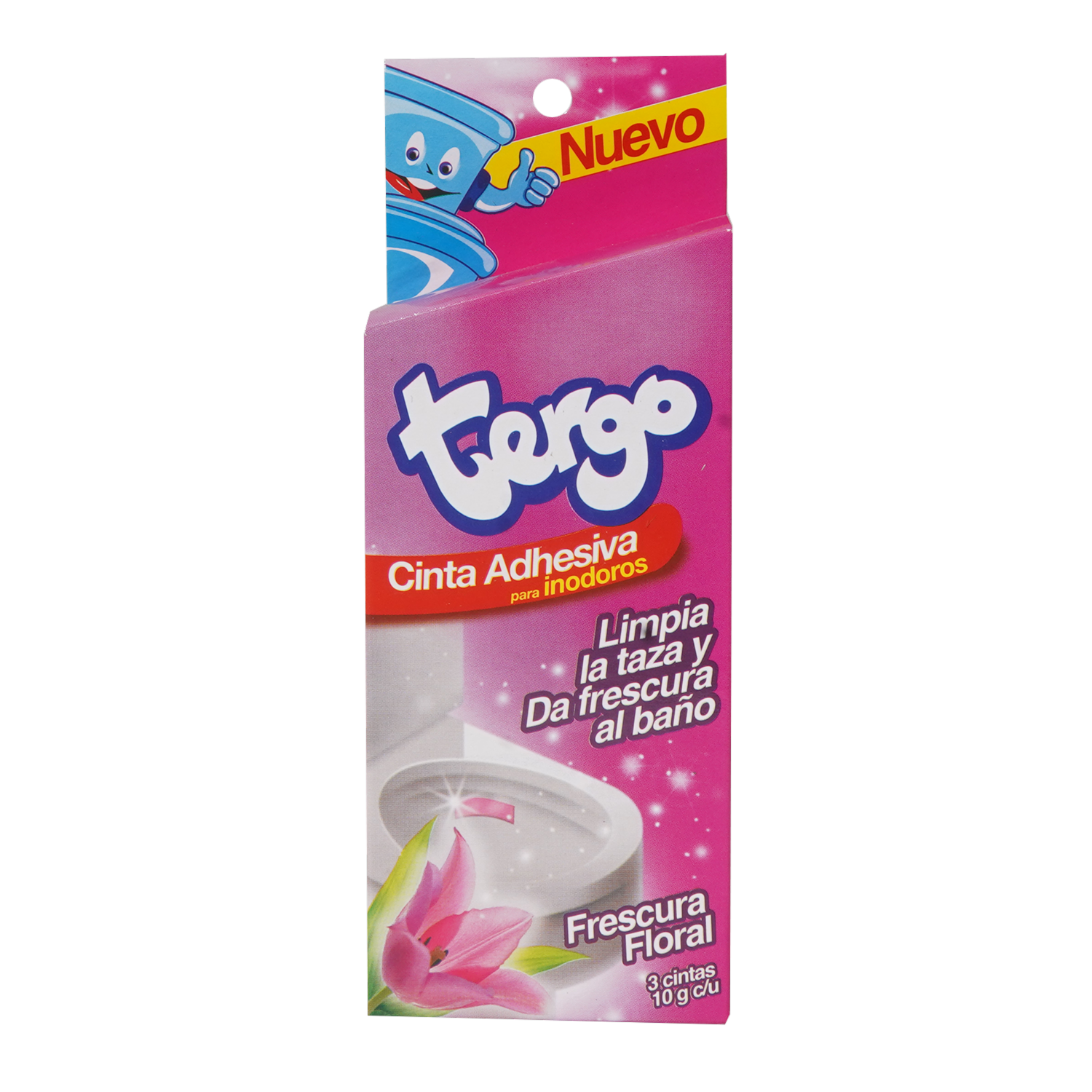 Cinta Adhesiva Para Inodoro Adhesiva Aroma Floral TERGO 3 X 10 G