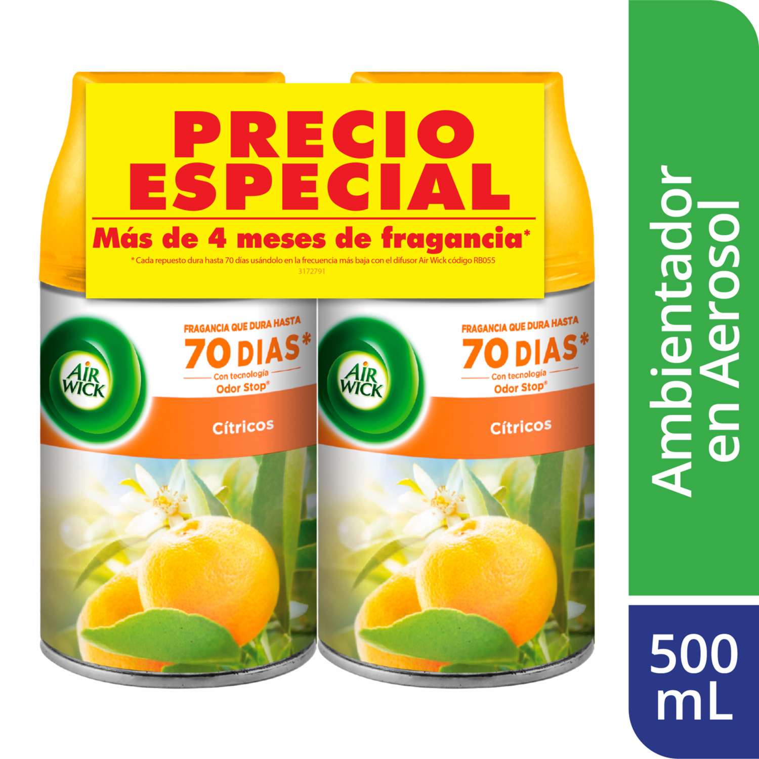 Ambiental Respuesta Citrus AIRWICK 2 X 250 Ml