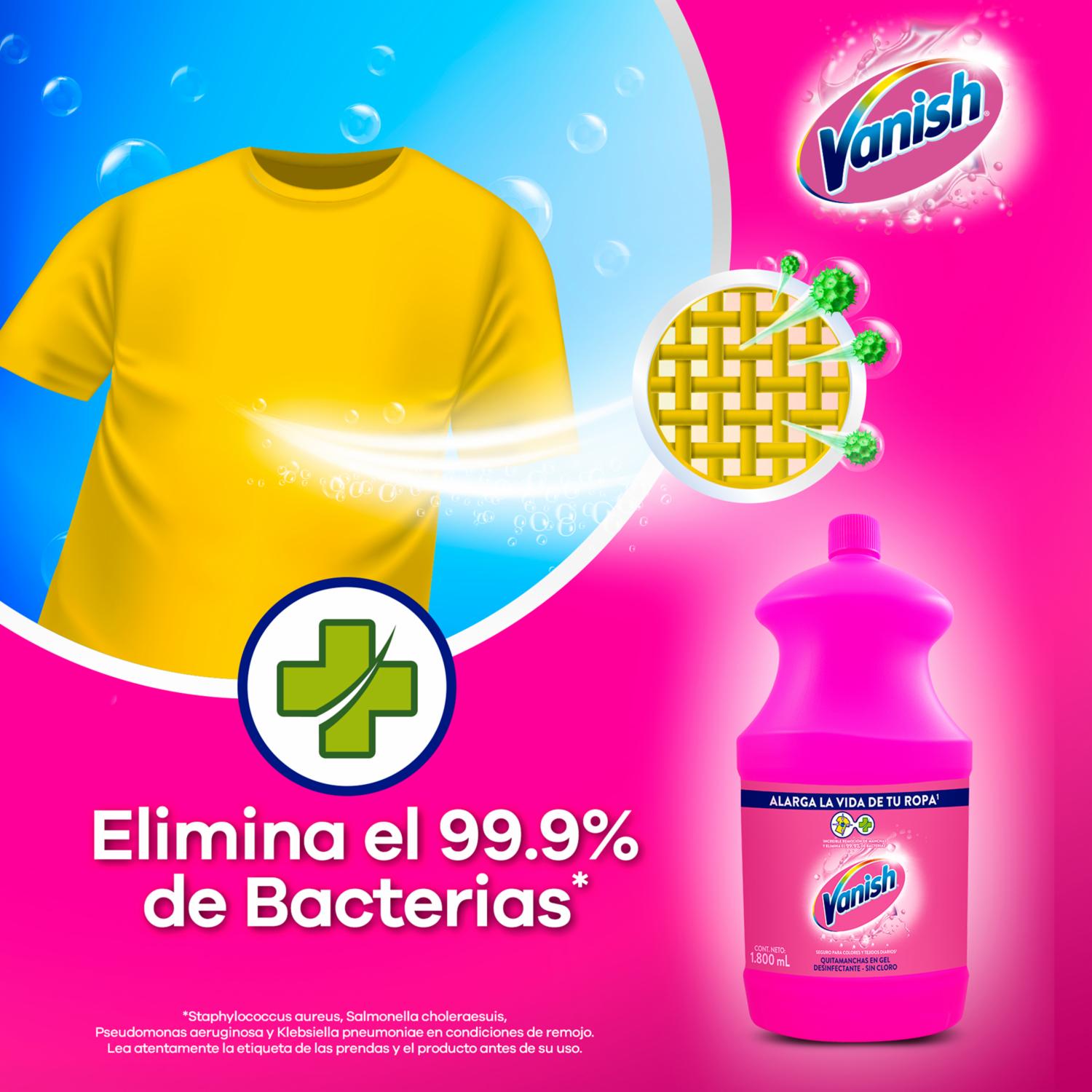 Blanqueador Rosa Liquido Doy Pack Gratis 50 Ml VANISH Tarro