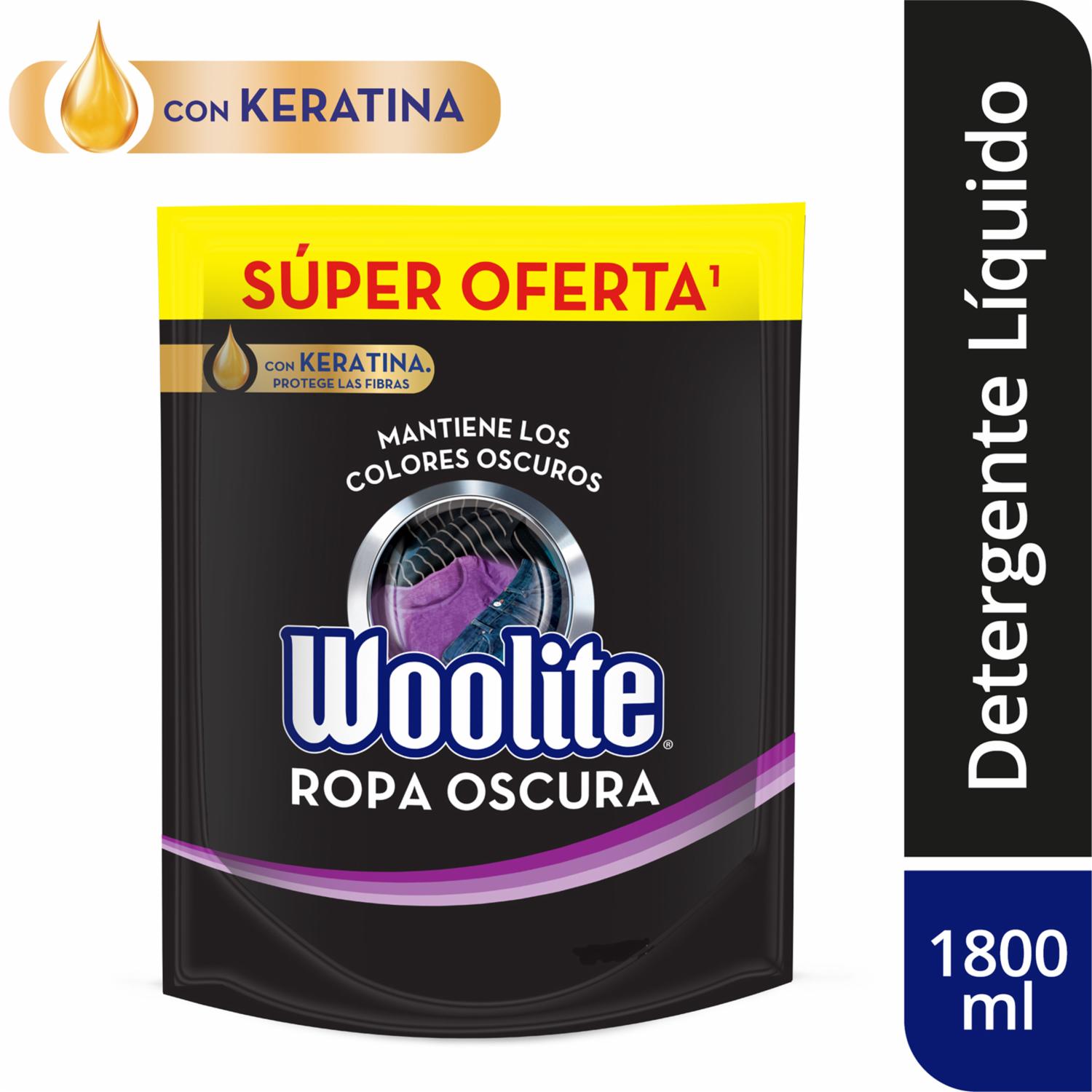 Detergente Líquido Ropa Oscura Con Keratina WOOLITE Botella
