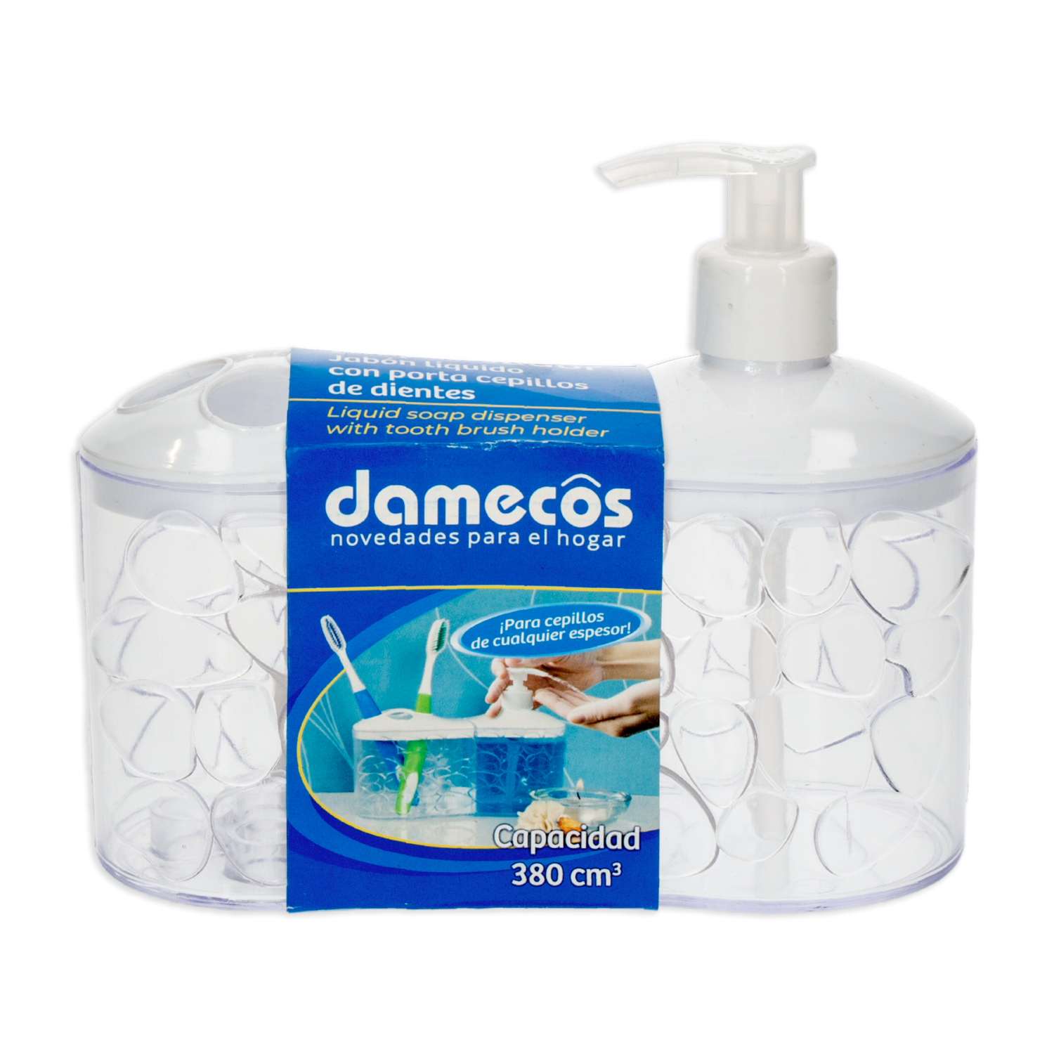 Porta Cepillos De Dientes Y Dispensador De Jabón DAMECOS Unidad