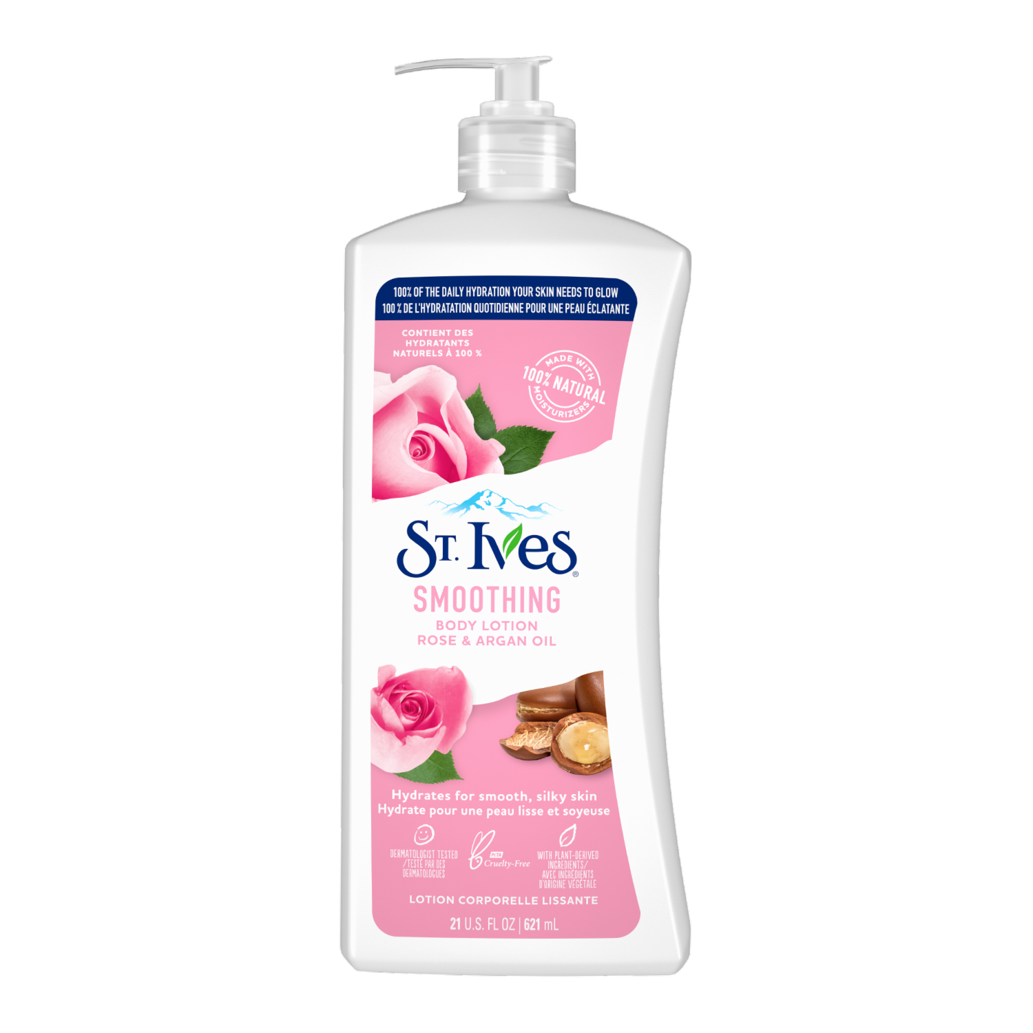 Crema Corporal Rosas Y aceite De Argán ST. IVES 621 Ml