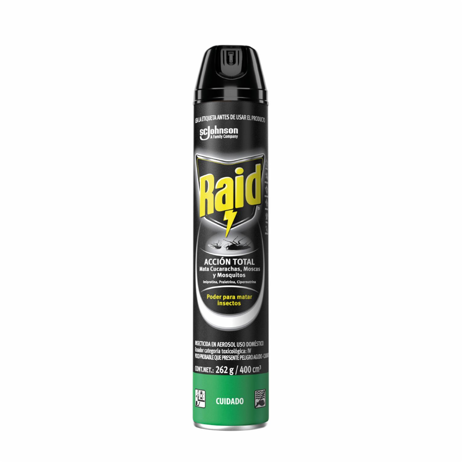 Insecticida Acción Total Multiuso RAID 400 Cc