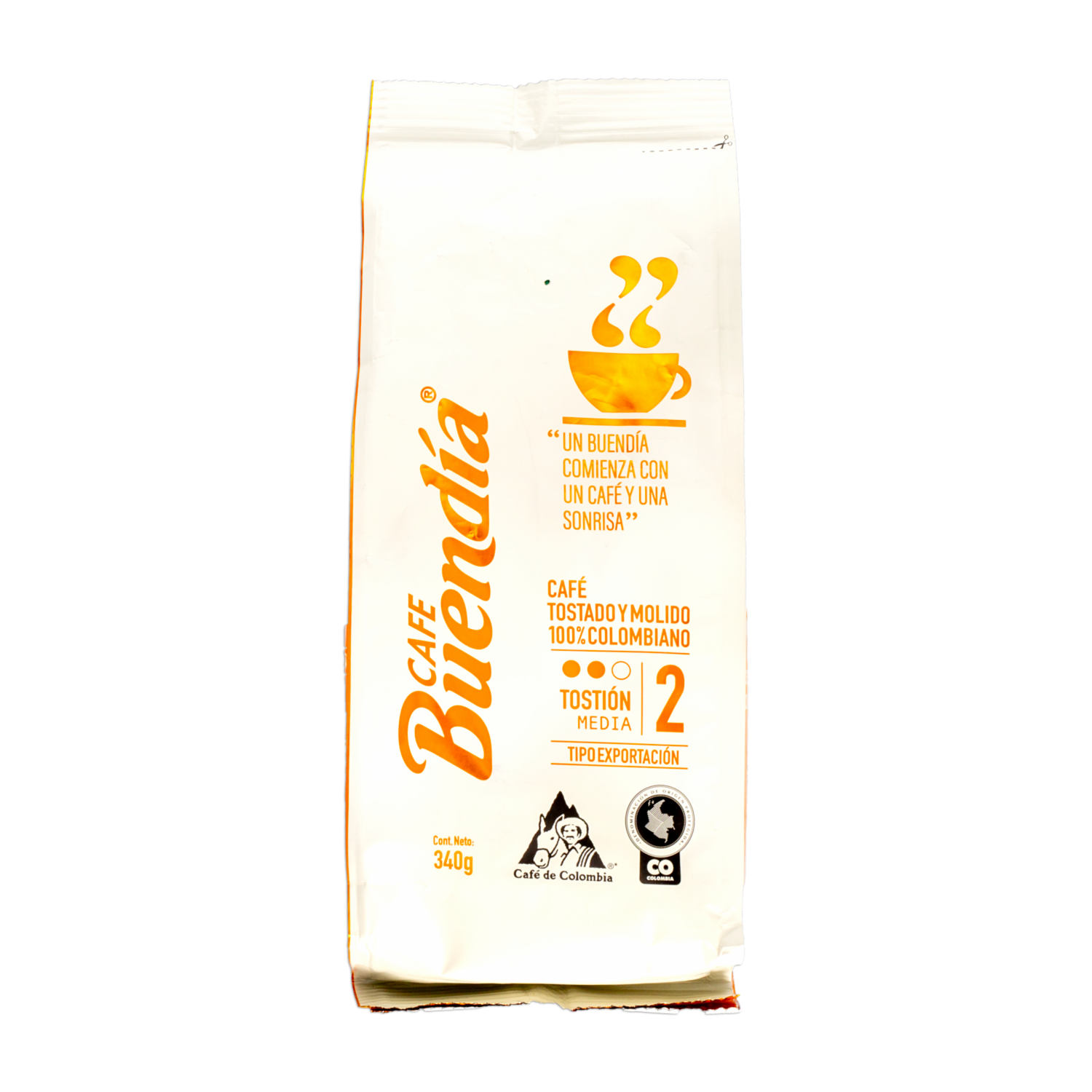 Café Tostado Y Molido Tostón Medio BUEN DÍA 340 G