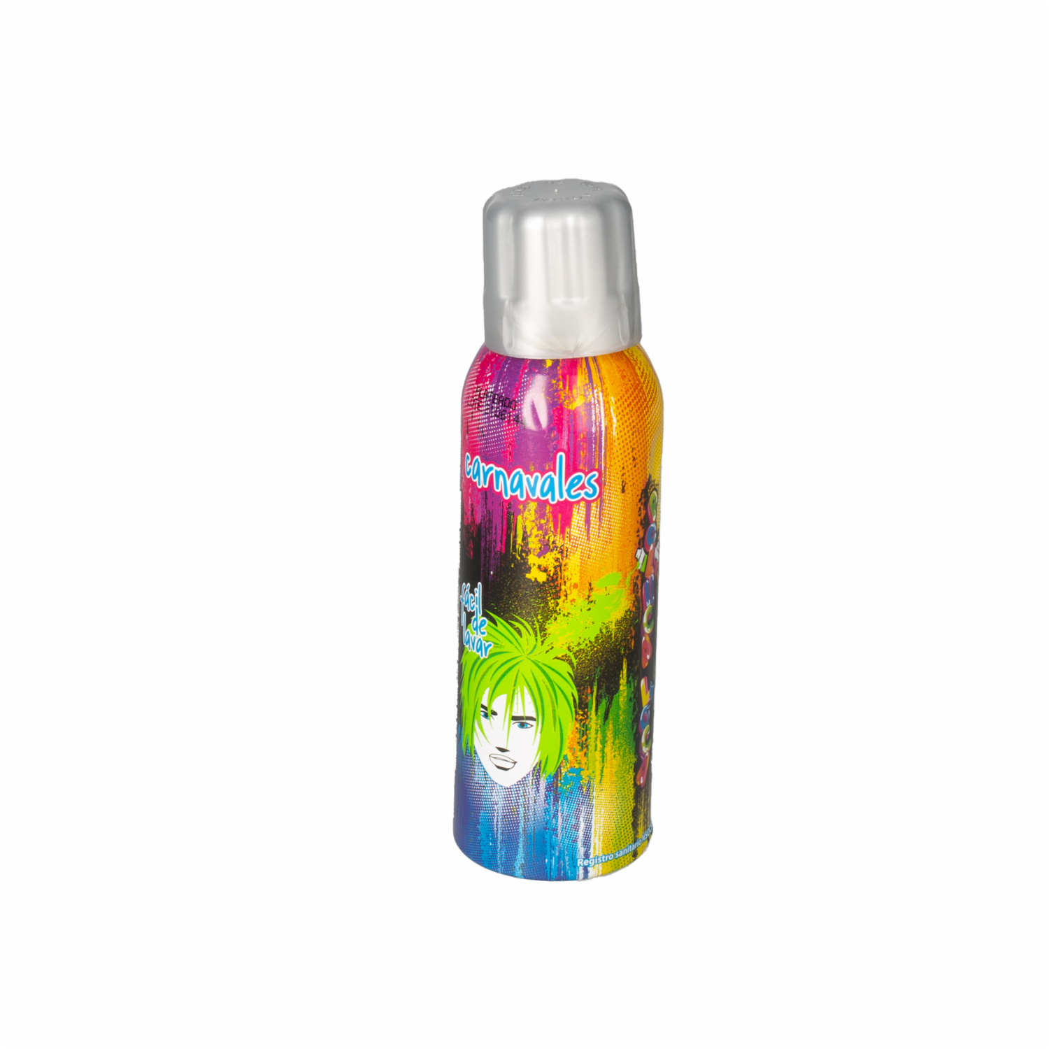 Tinte De Cabello Temporal En Spray Color Plateada PELUCA LOCA 100 Ml