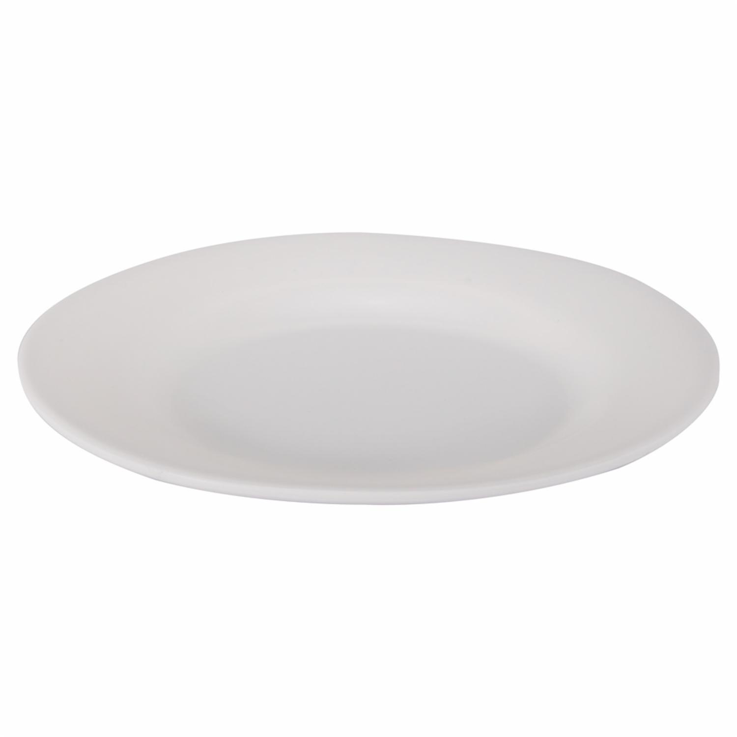Plato Circular Plano Pequeño Blanco VAJILLAS SABANA 20 X 20 Cm