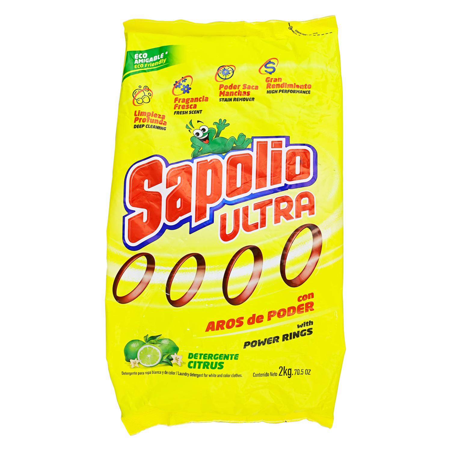 Detergente En Polvo Ultra Citrus SAPOLIO 2000 G
