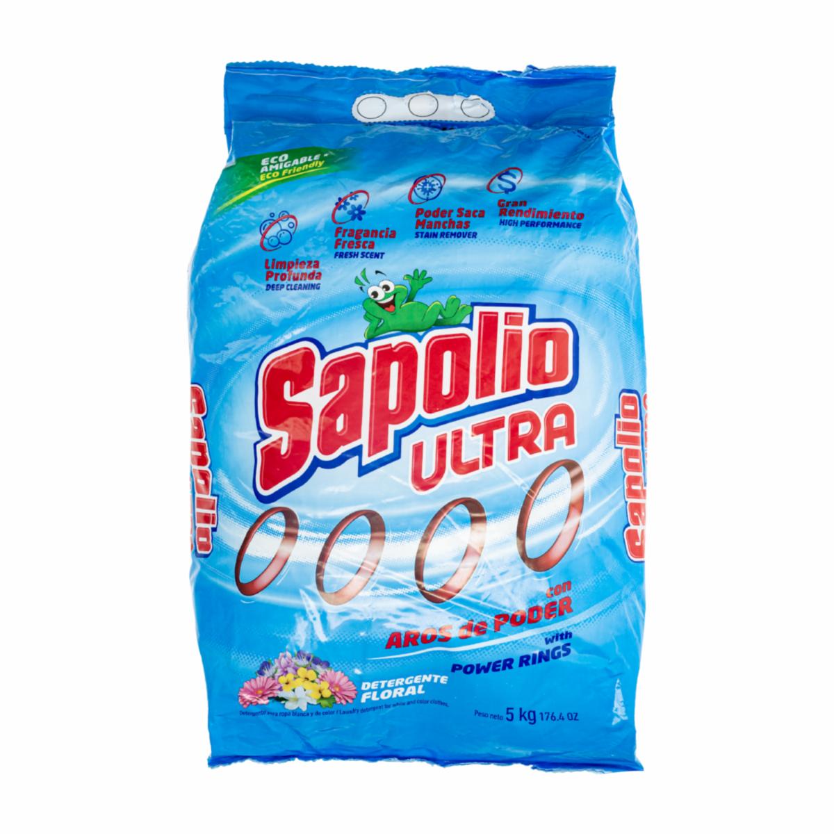 Detergente En Polvo Ultra Fragancia Floral SAPOLIO 5000 G