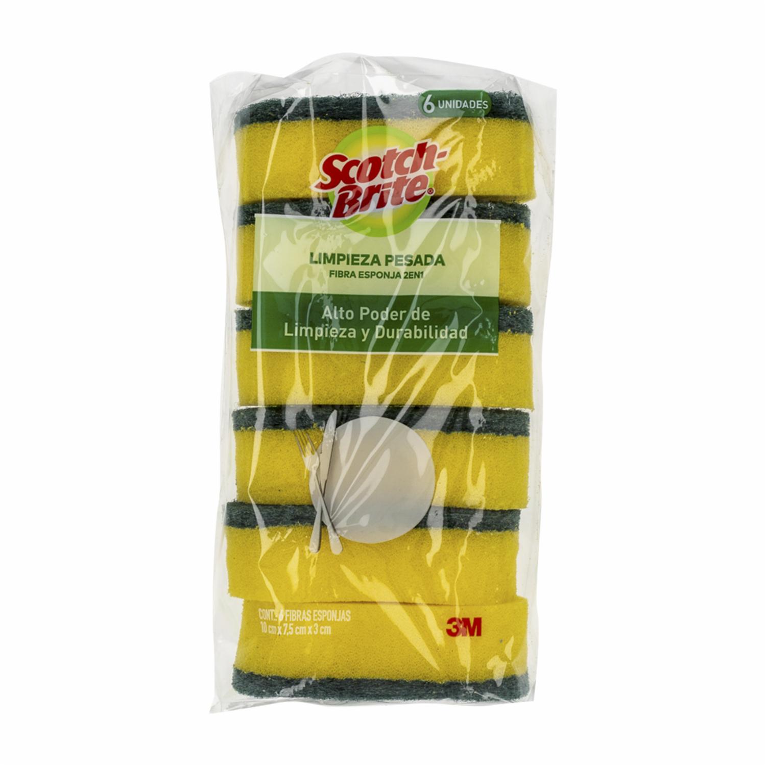 Esponja De Cocina 2 En 1 SCOTCH-BRITE 6 Uds