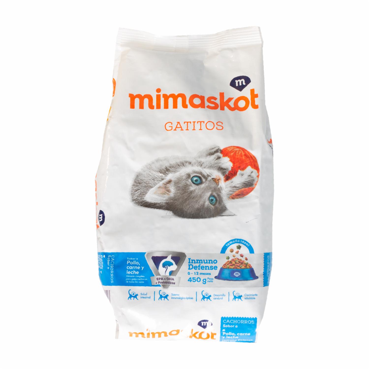 Alimento Para Gatitos De Pollo Carne Y Leche MIMASKOT 450 G