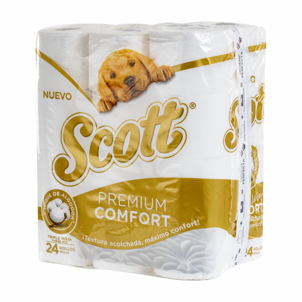 Papel Higiénico Premium Comfort SCOTT 24 Rollos
